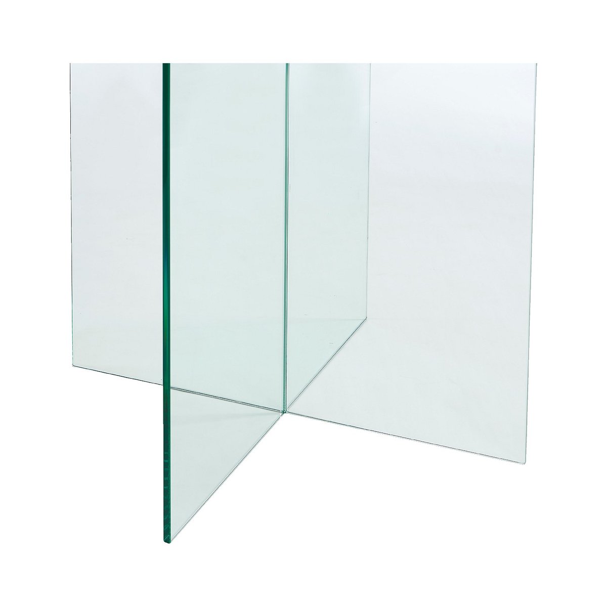 Table ronde en verre trempé FICHET transparent, HABITAT