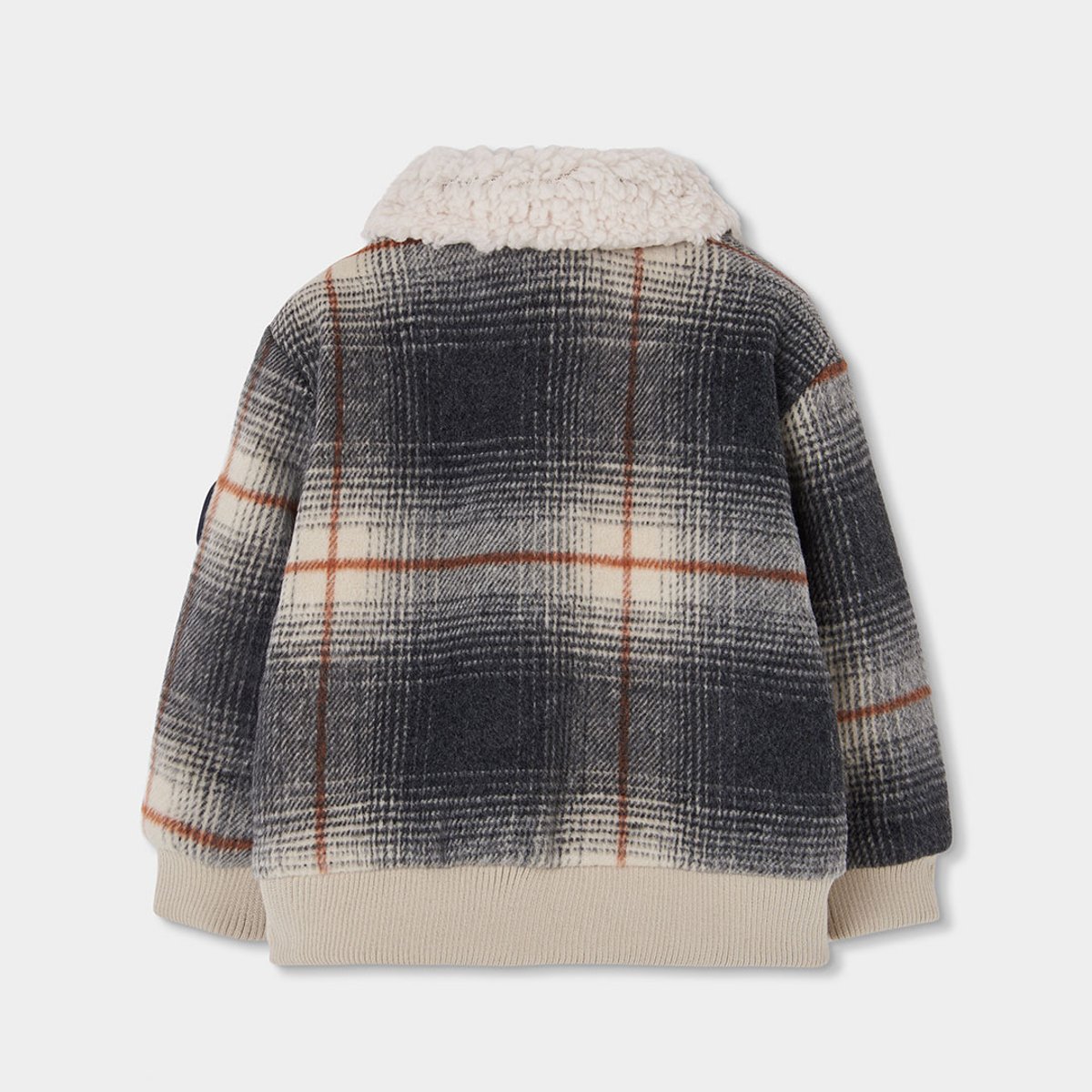 Manteau garçon à carreaux avec molleton multicolore, BOBOLI