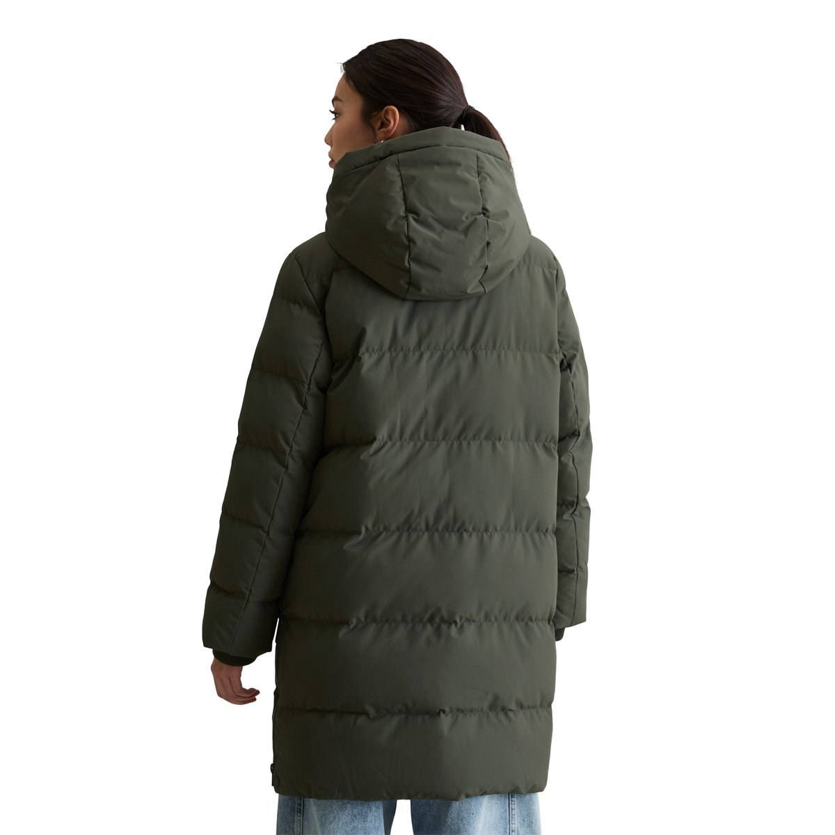 Manteau bouffant regular avec surface hydrofuge noir, MARC O’POLO DENIM