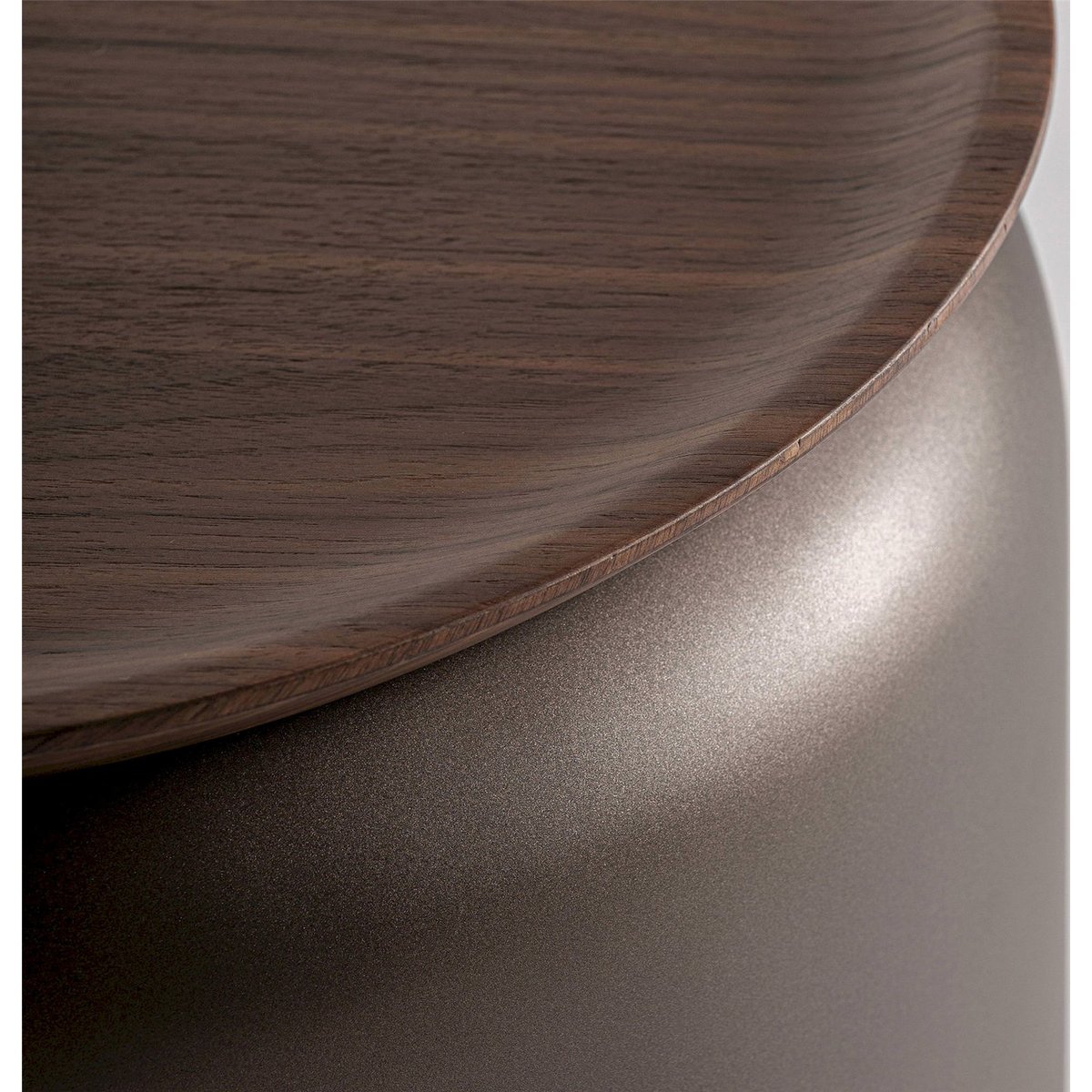 Table basse en bois et marbre  art déco marron bois et marbre blanc, RECOLLECTION