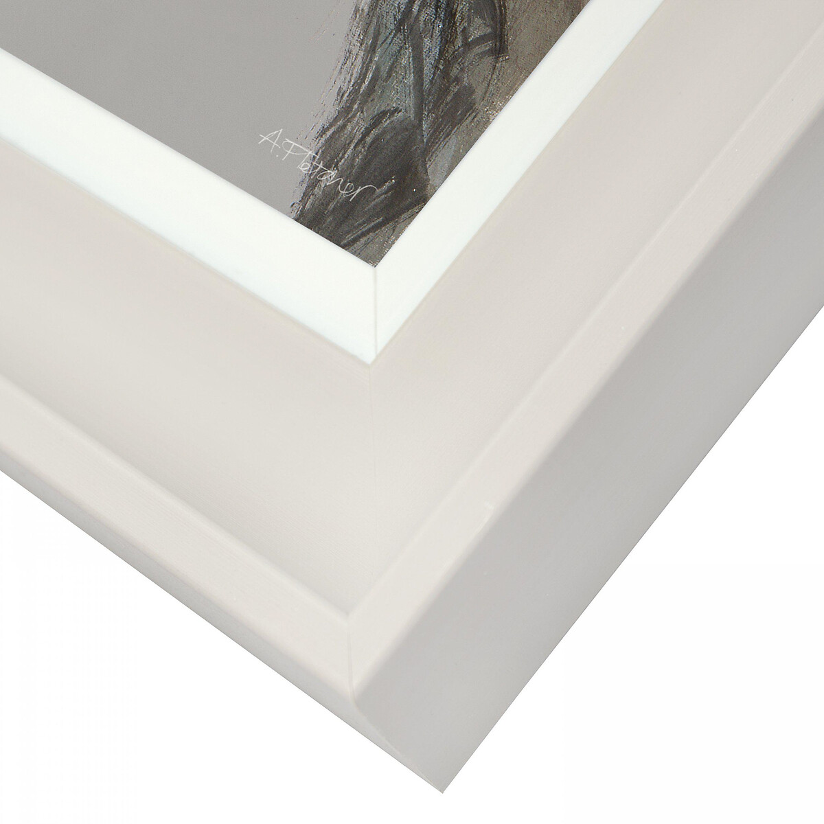 55x65cm Ronnie Framed Print grey, ÉDITÉ