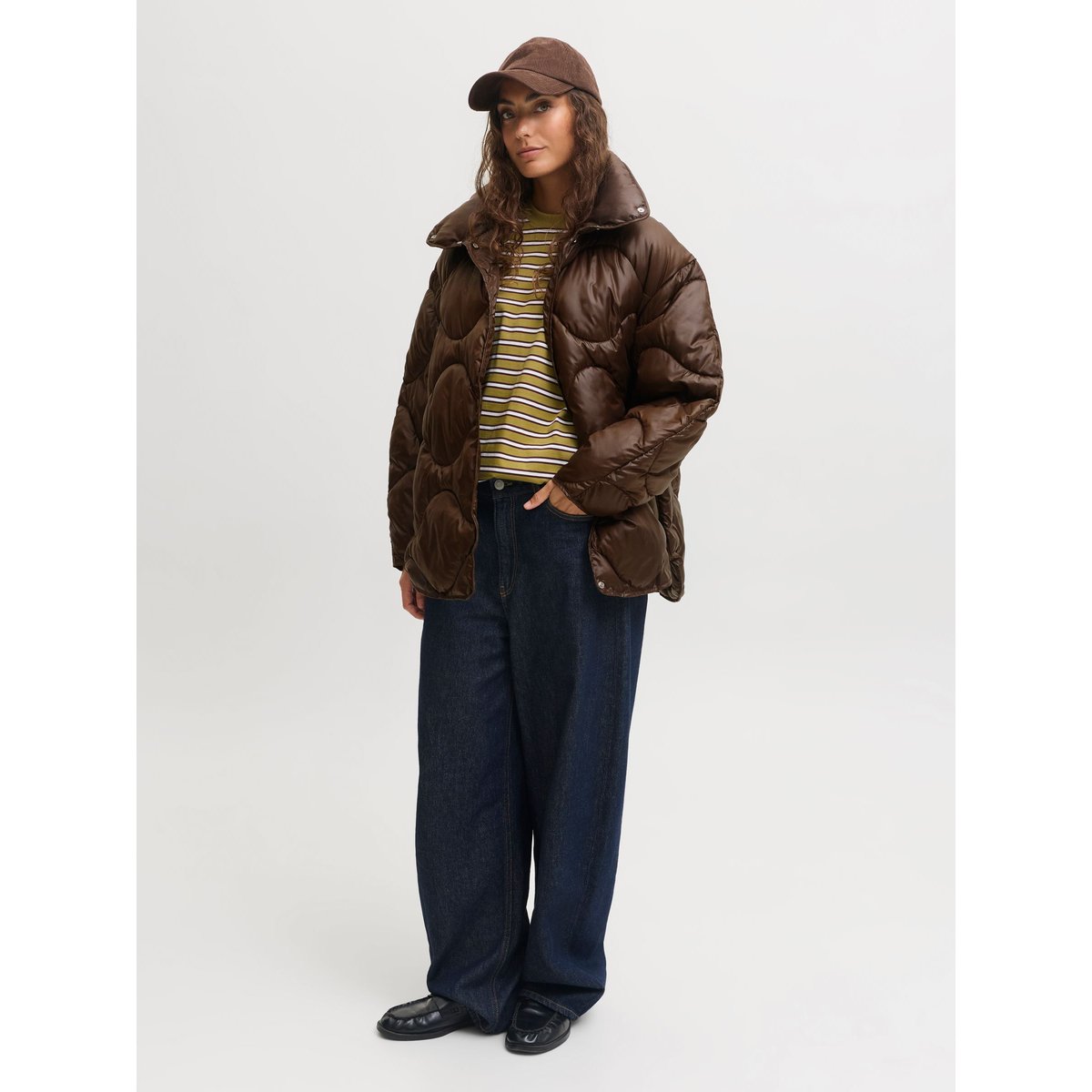 Veste Matelassée marron - demitasse 1, JJXX