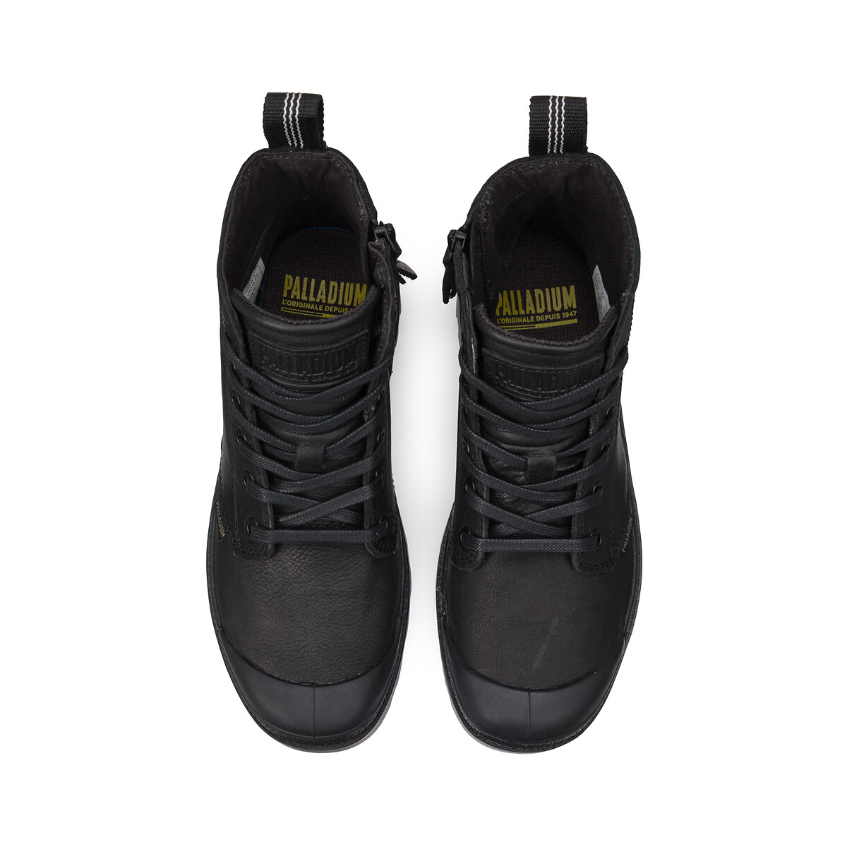 Botas em pele, Pampa Zip Lth Ess preto , PALLADIUM