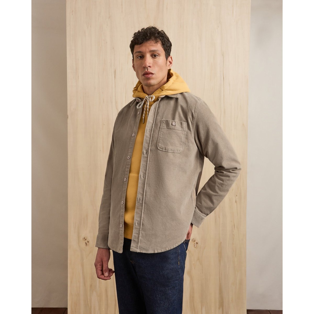 Chemise coton ONCA beige clair, FAGUO