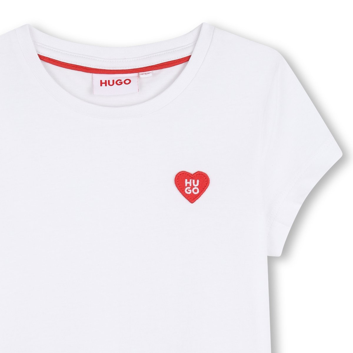 Tee-shirt manches courtes blanc, HUGO KIDSWEAR