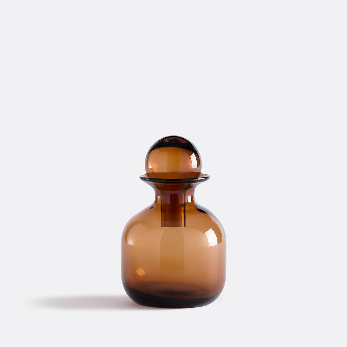 Nemia Decorative Bottle in Amber Glass H20cm amber, LA REDOUTE INTERIEURS