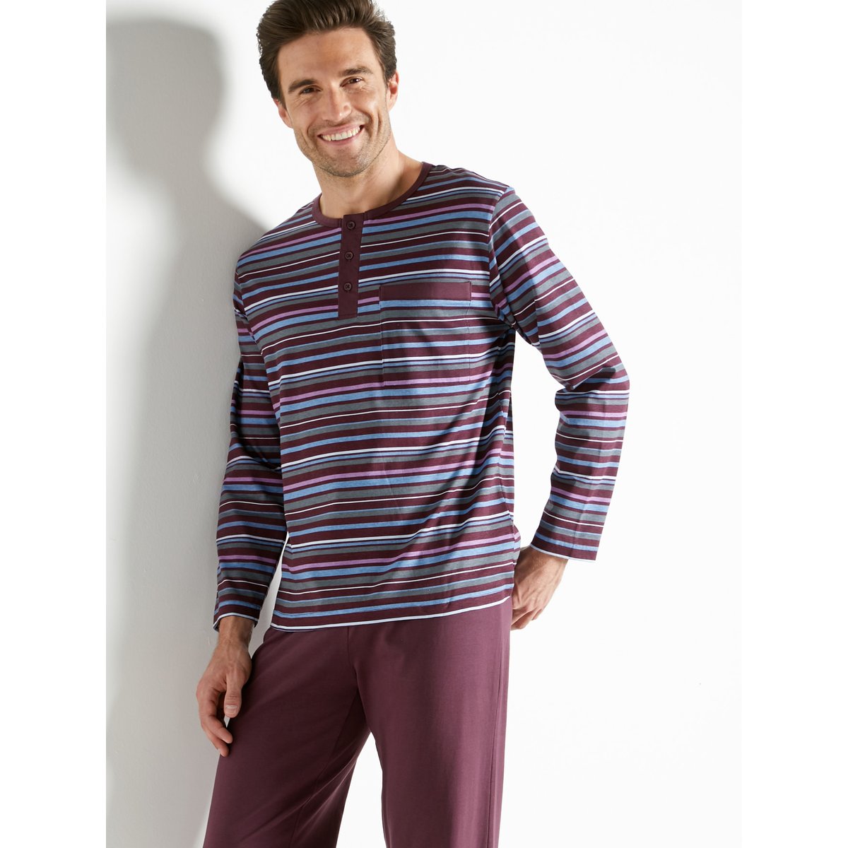 Pyjama rayé prune, DAXON