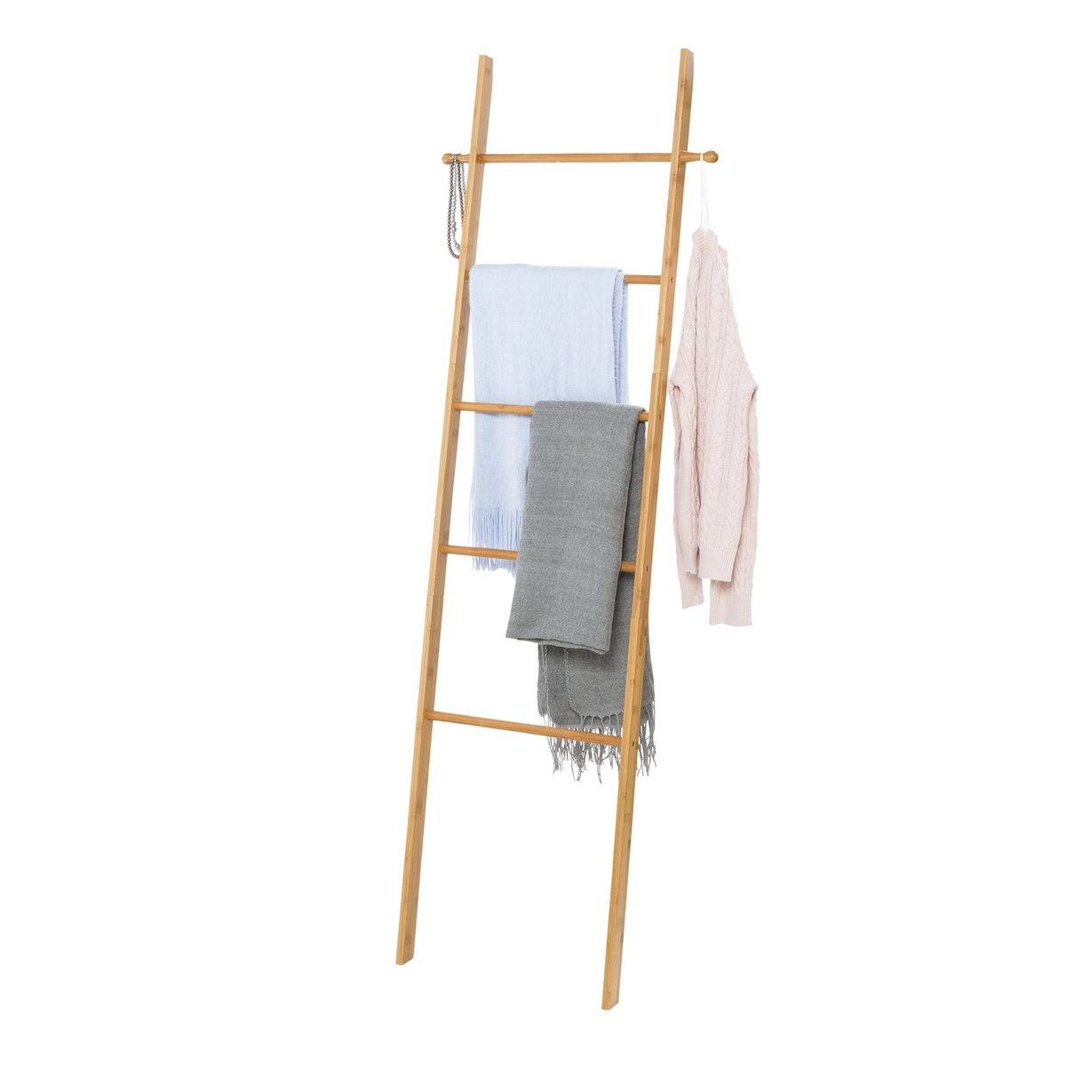 Echelle Porte-serviette En Bambou Bahari marron, WENKO