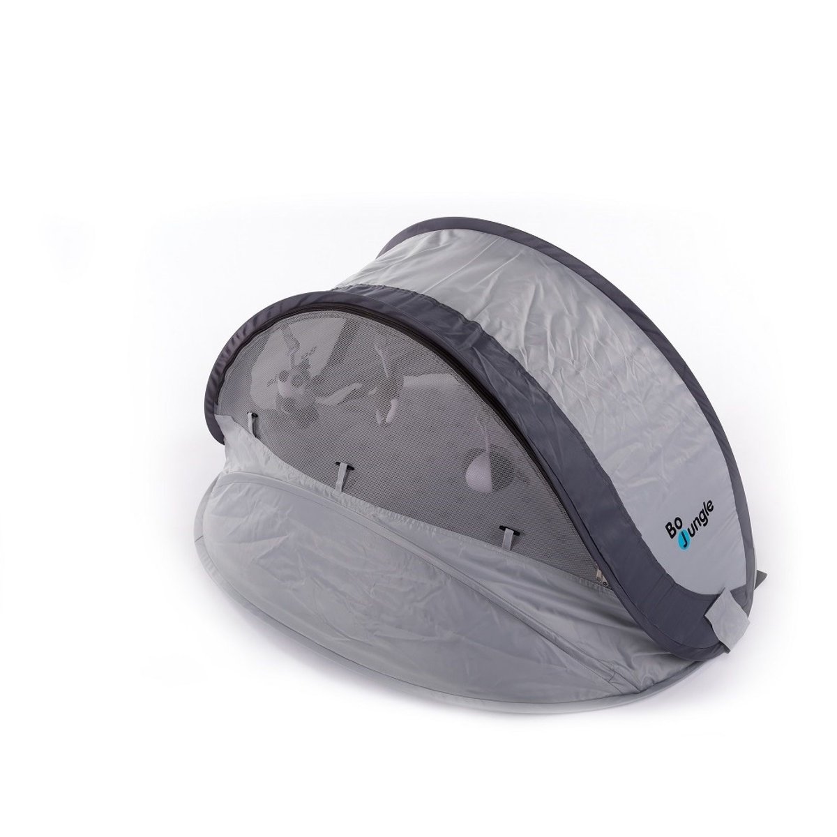 Lit bébé nomade pop-up gris, BO JUNGLE