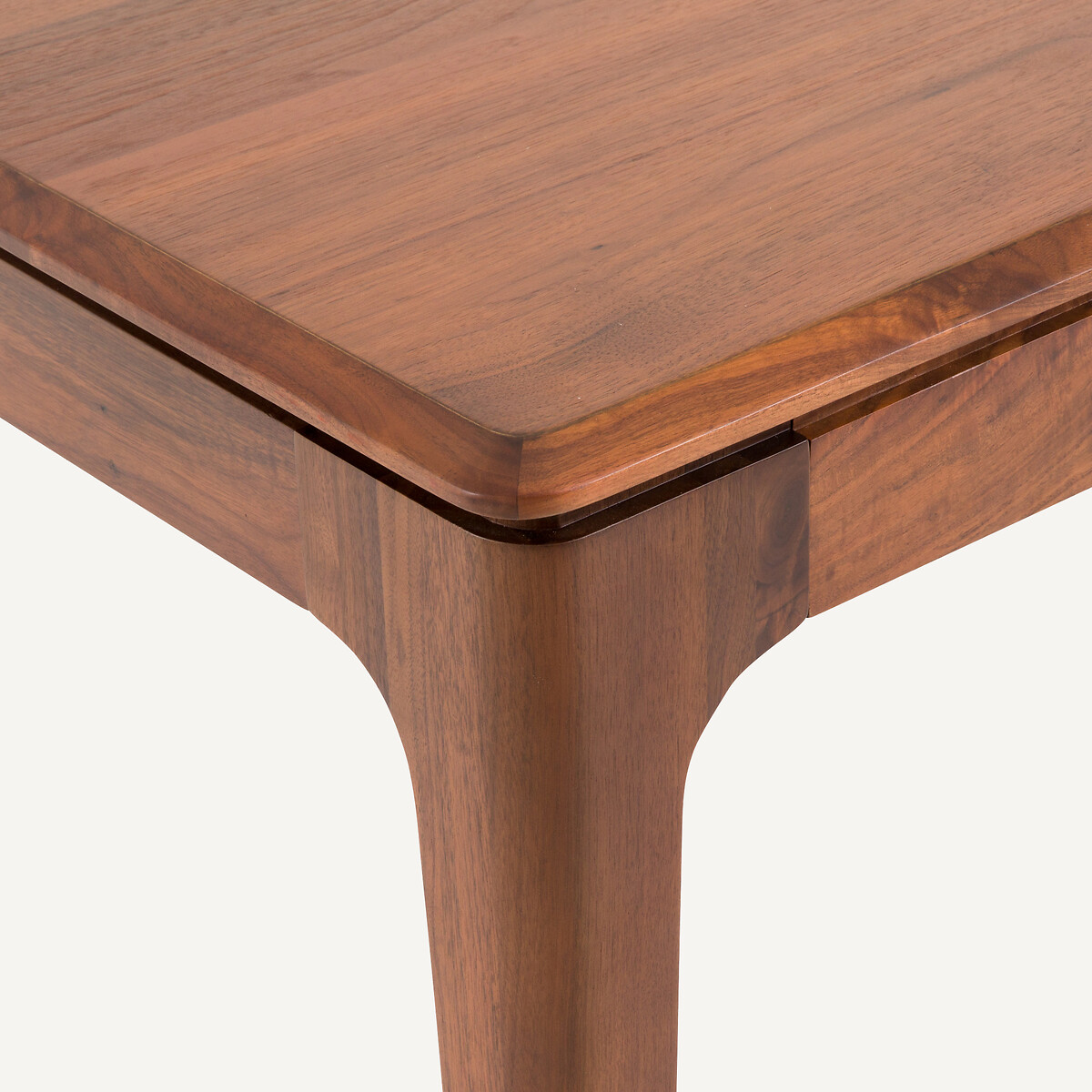 Table extensible, en noyer massif et plaqué noyer, 8 à 12 couverts, SANARA noyer, AM.PM