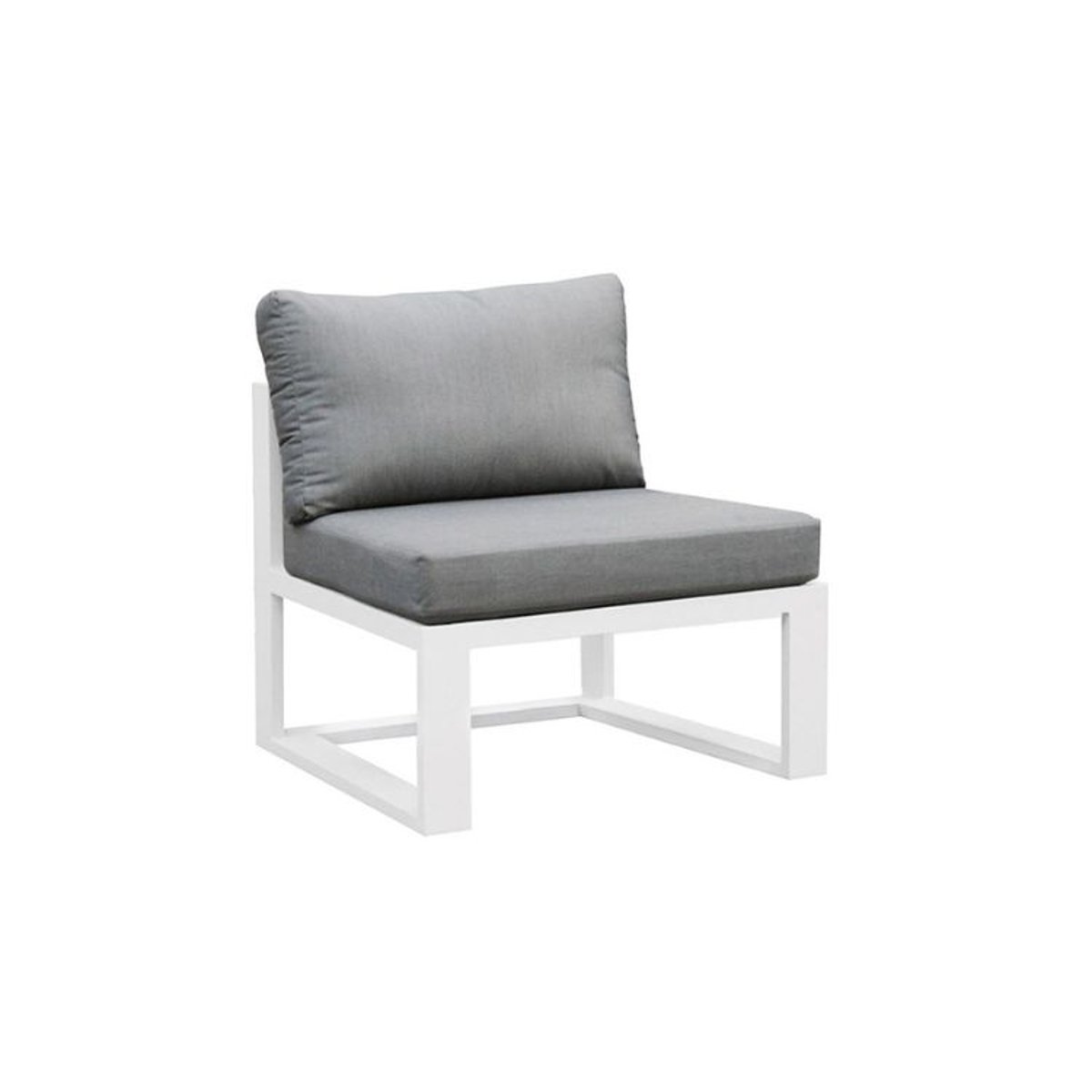 Chauffeuse de jardin en aluminium, BELLY blanc, AU JARDIN DE CHLOÉ