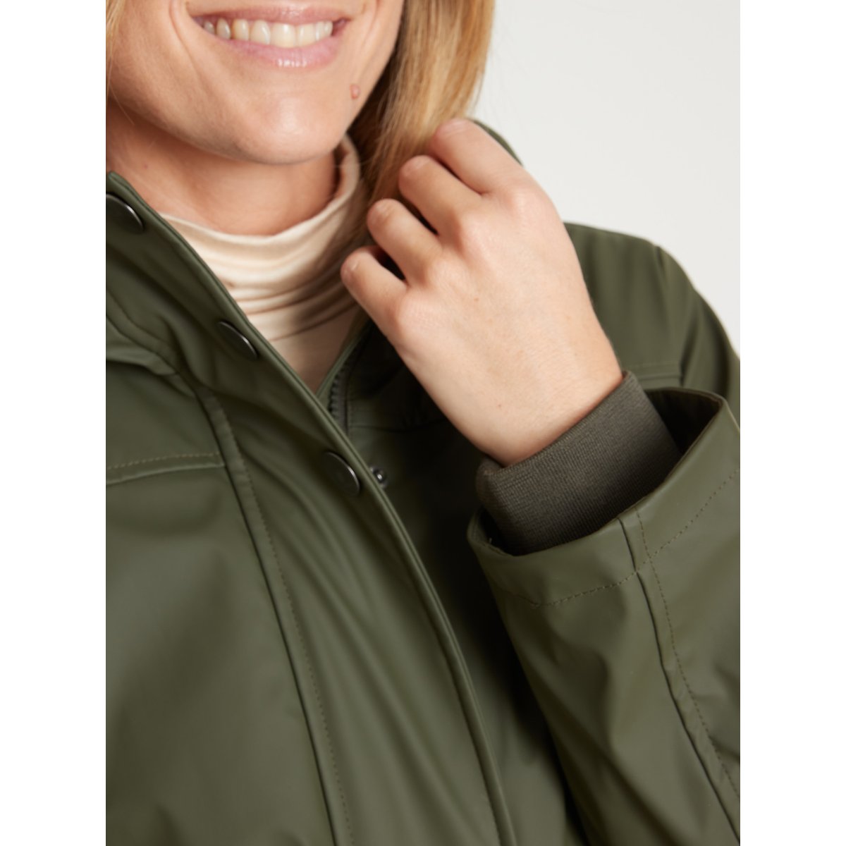 Parka imperméable doublée et matelassée kaki, DAXON