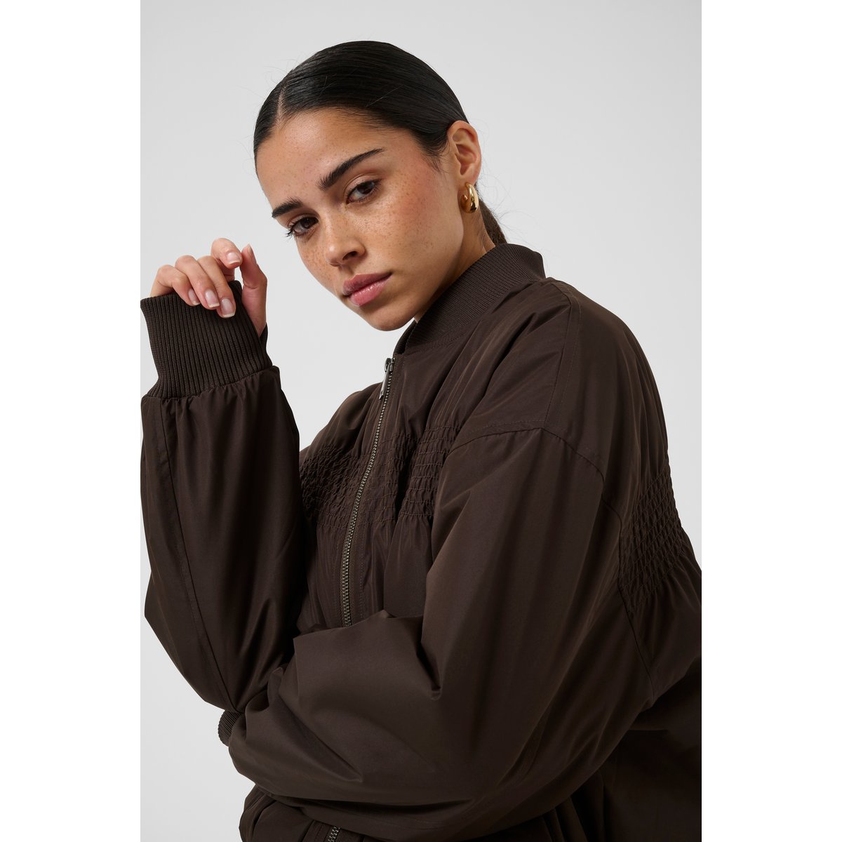 Manteau marron coffee bean, KAFFE
