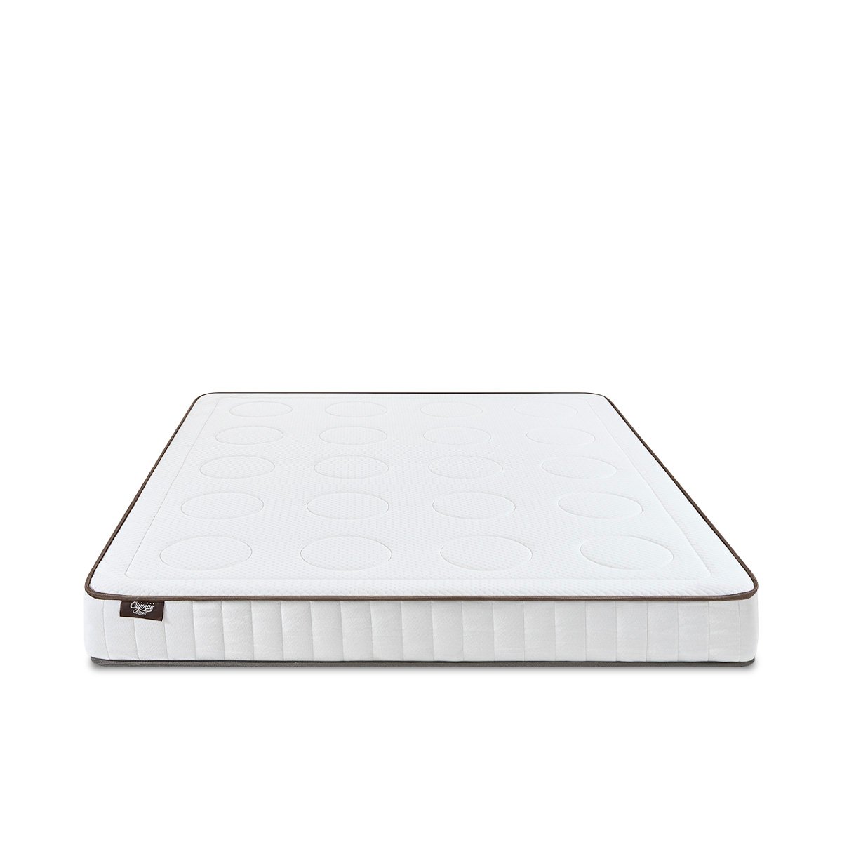 Matelas Mousse Cristal 90x200 cm Accueil Mémoire de forme blanc, OLYMPE LITERIE