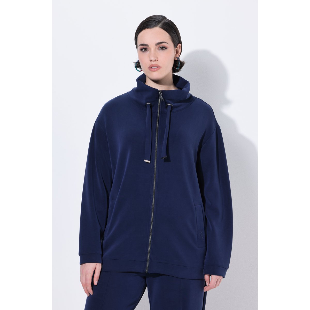 Veste en molleton marine, ULLA POPKEN