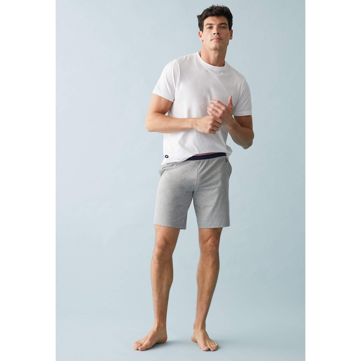 Short de pyjama Zouzou gris perle, LE SLIP FRANCAIS