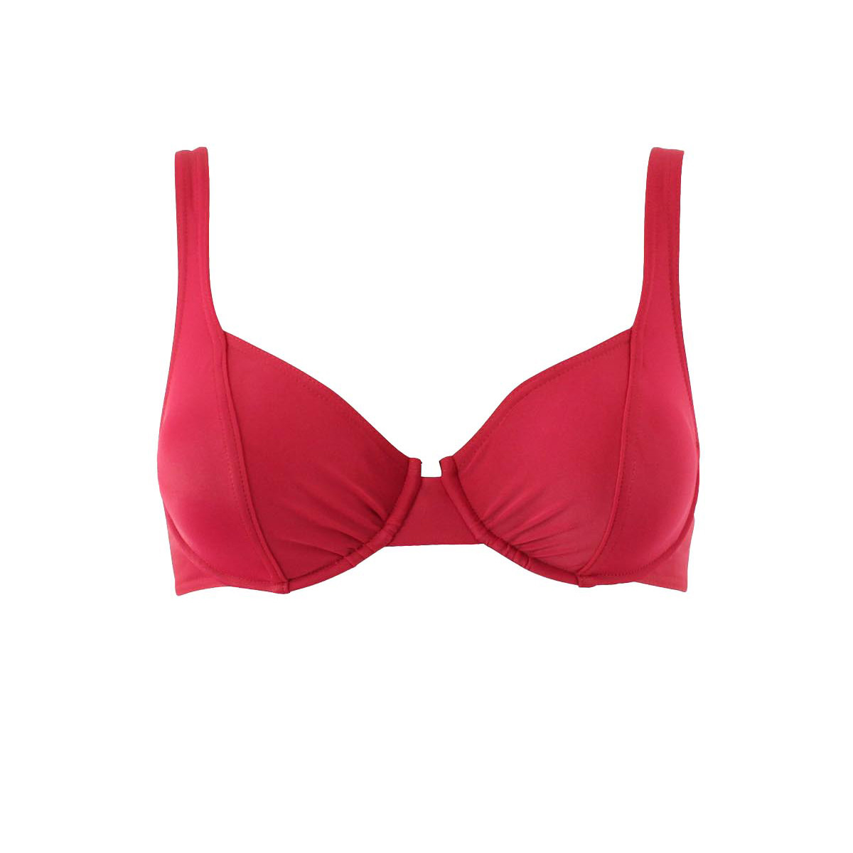 Haut de maillot à armatures FEMME rouge, LAURA BY JANINE ROBIN