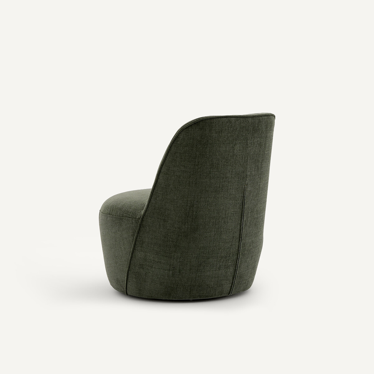 Sillón giratorio de poliéster, ROSEBURY, diseño de Emmanuel Gallina verde bosque, EMMANUEL GALLINA X AM.PM
