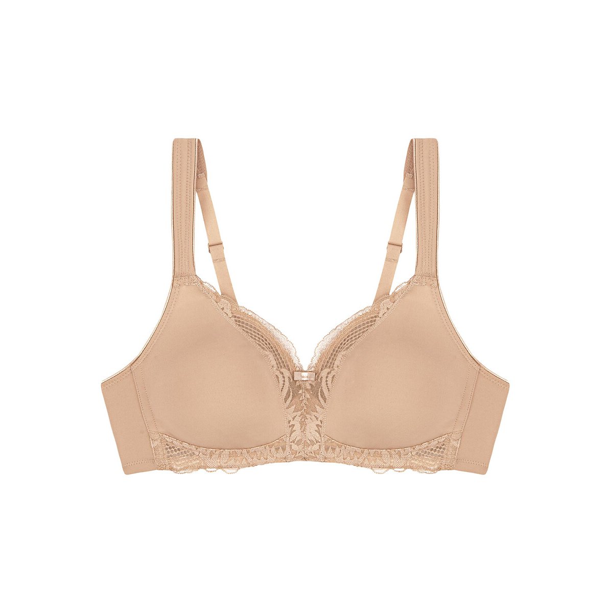 Reggiseno senza ferretti Modern Lace + Cotton beige, TRIUMPH