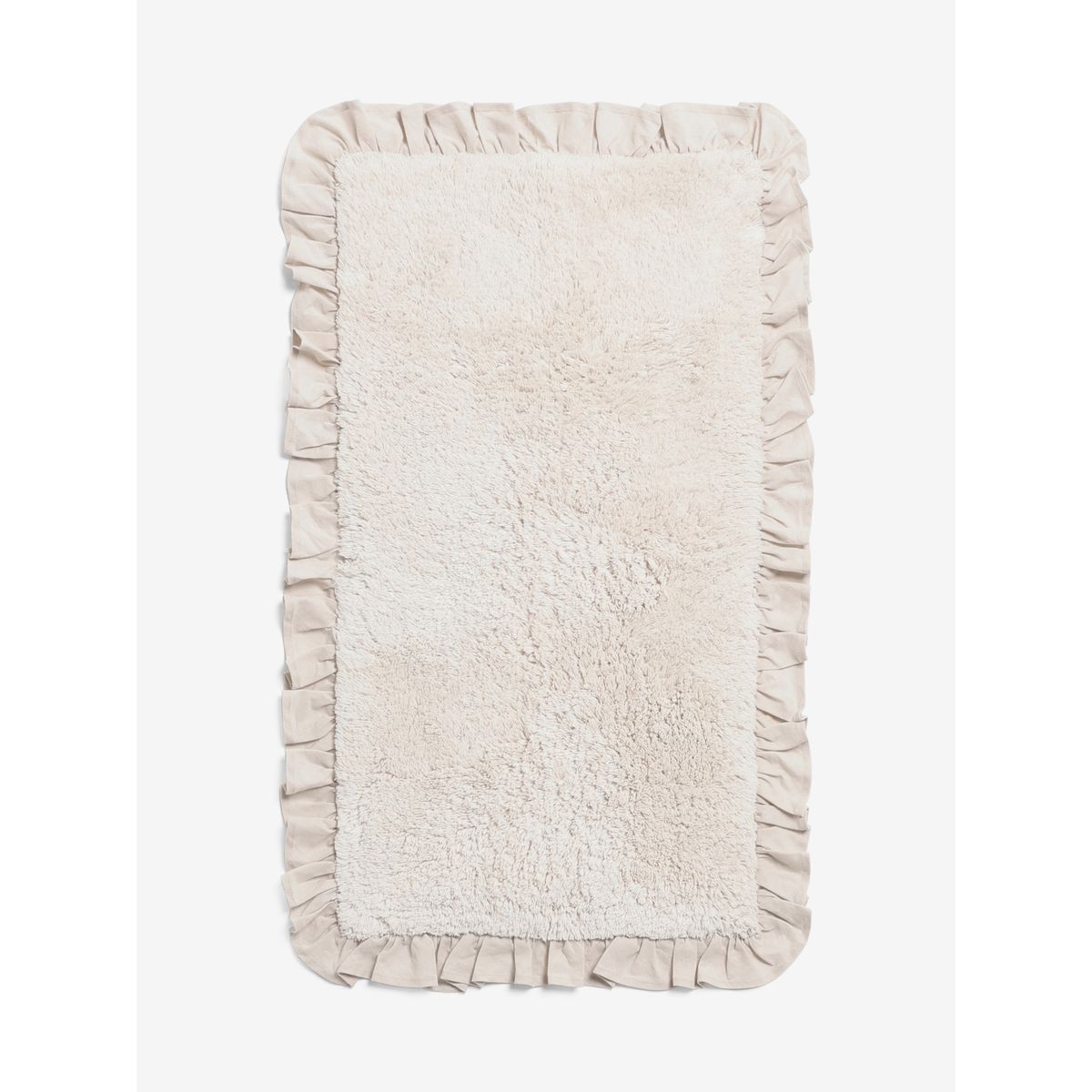 Tapis de bain à volant naturel, NEXT