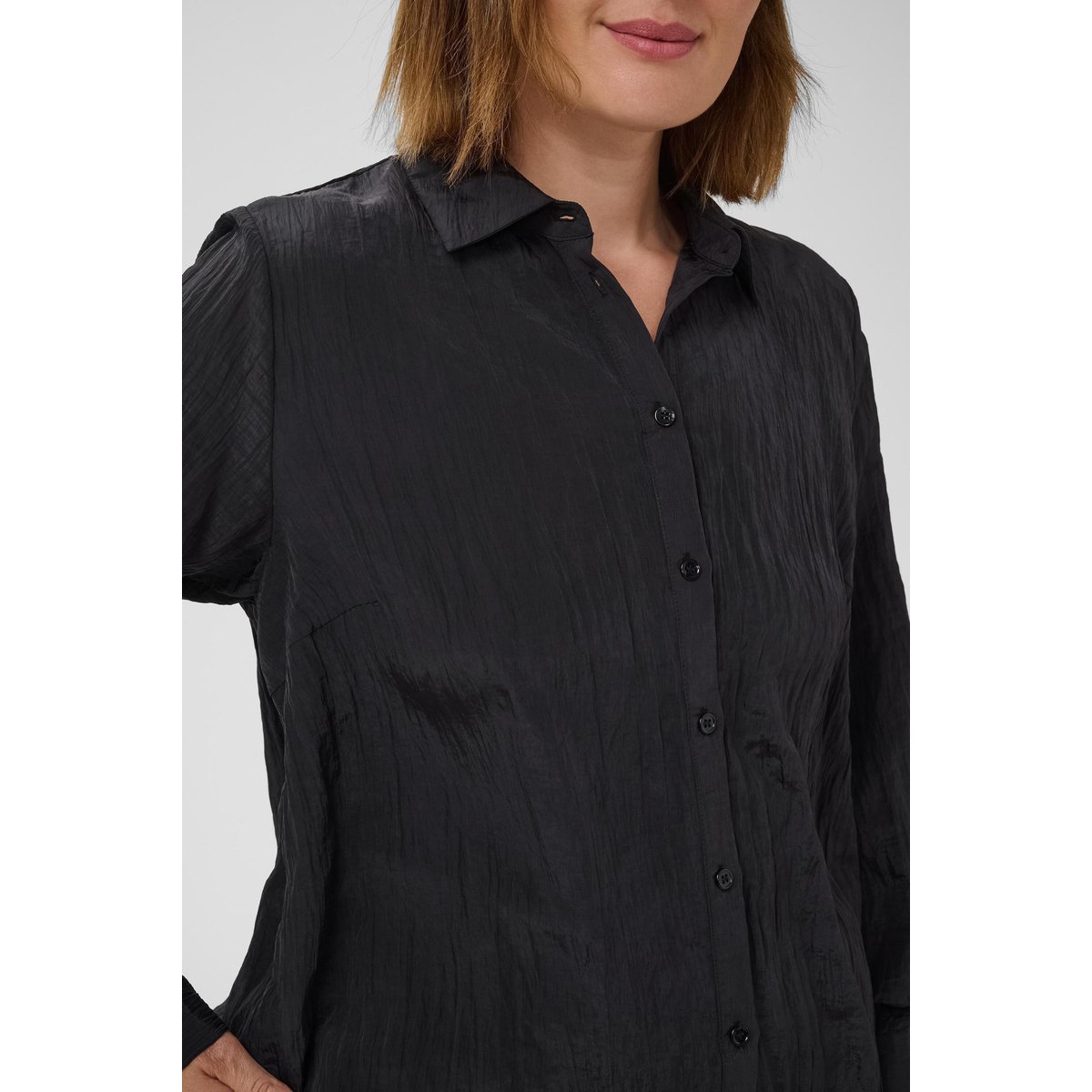Chemise à manches longues noir black deep, KAFFE CURVE