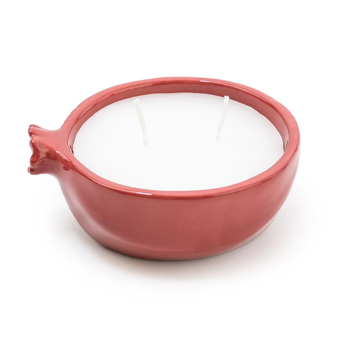 Ceramic Pomegranate Candle red, SO'HOME