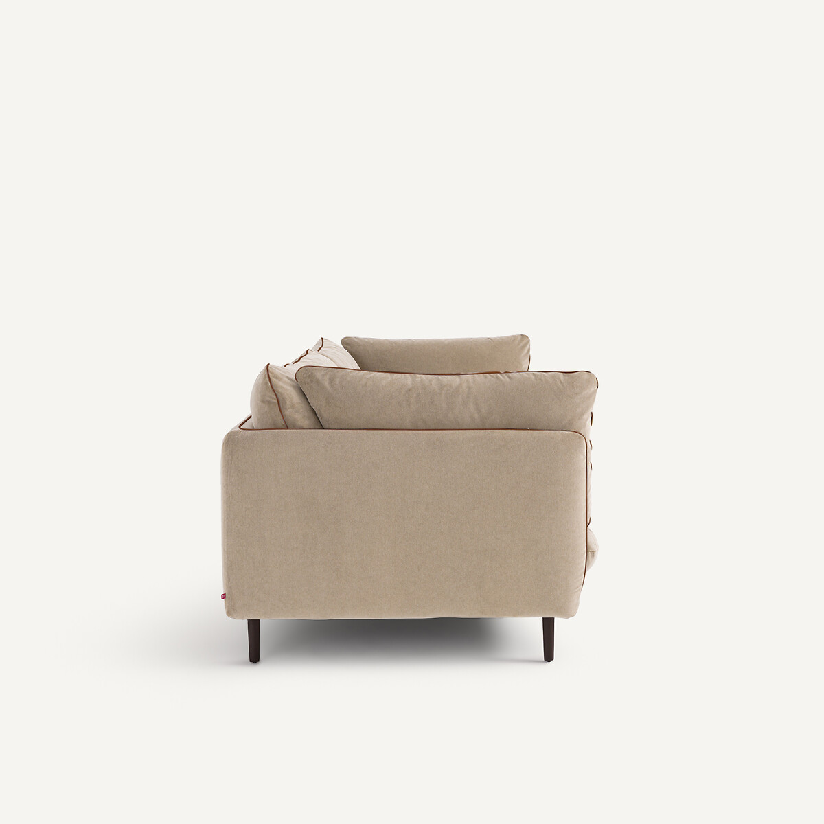 Zetel van stonewashed fluweel, BOTERO grijs shiitaké, AM.PM