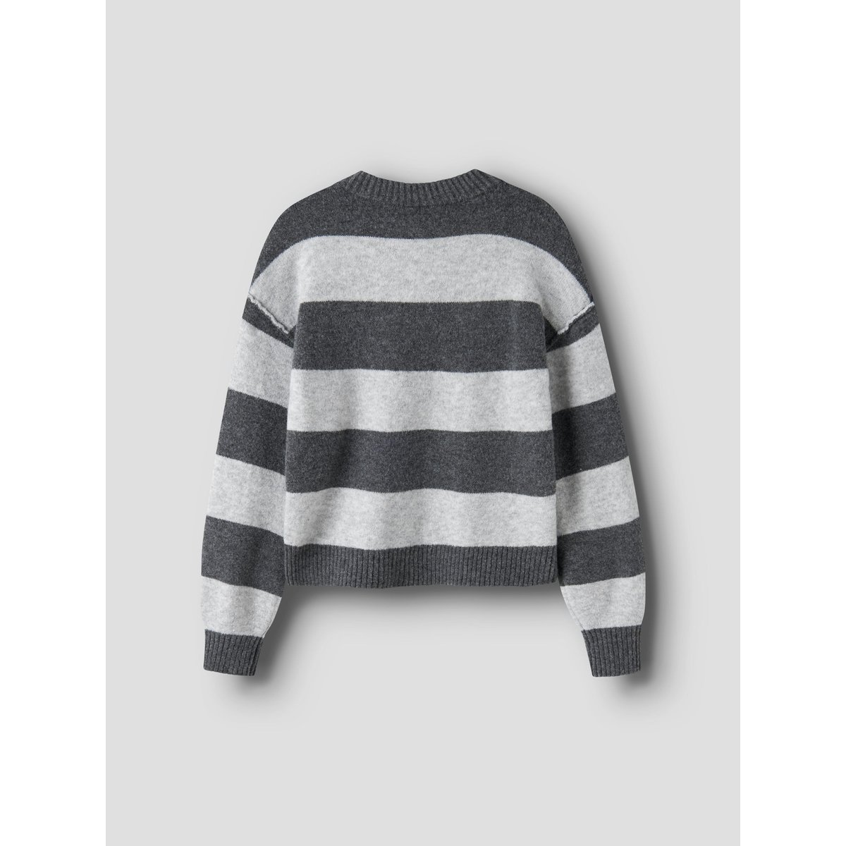 Pull En Maille dark grey melange, NAME IT
