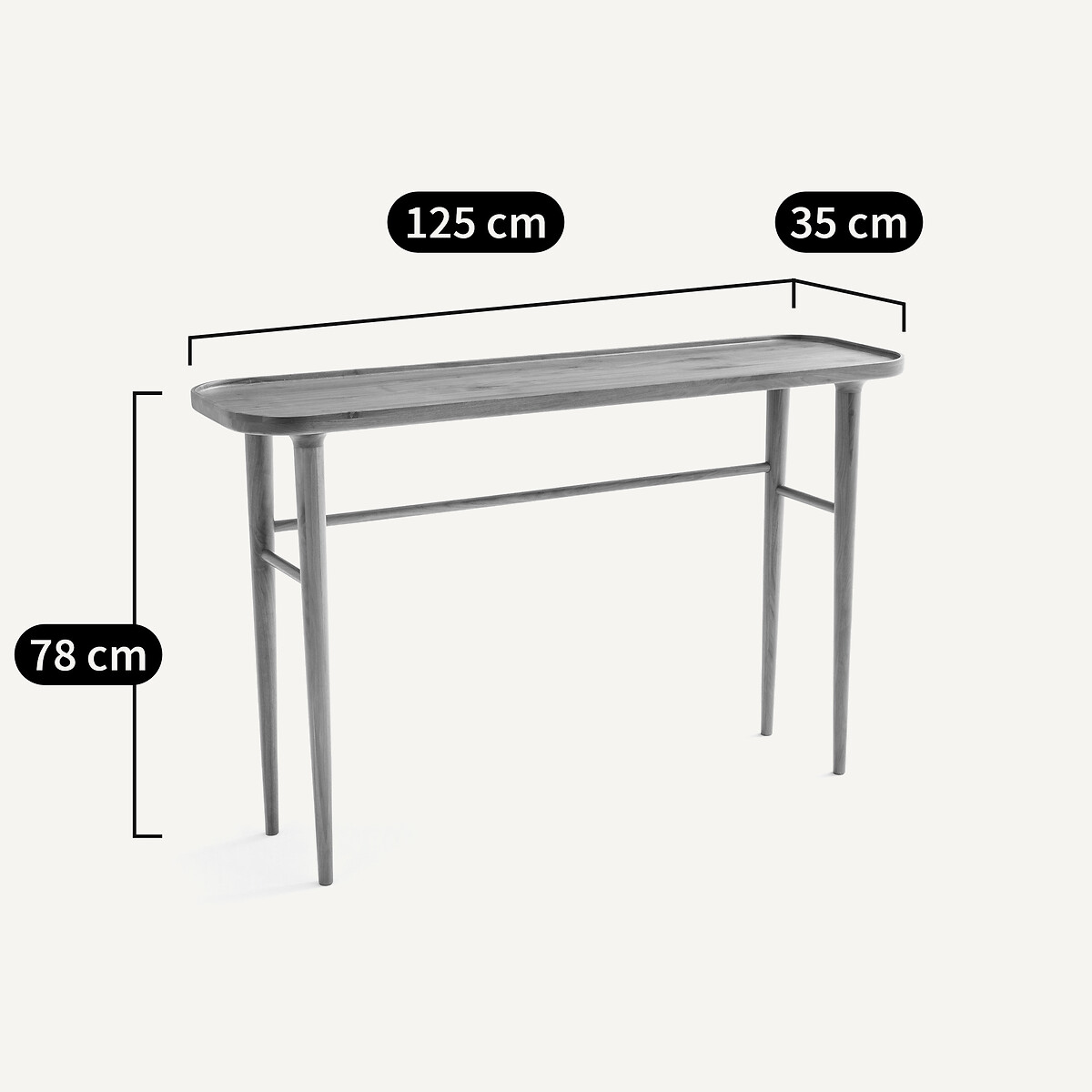 Console noyer massif Magosia noyer, AM.PM