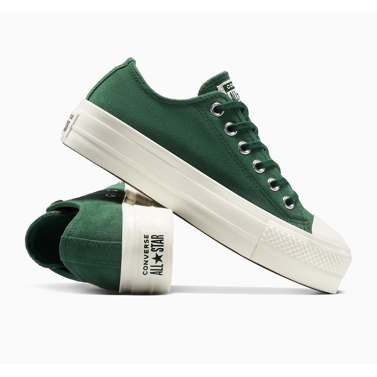 Sapatilhas All Star Lift Crafted Color Suede verde escuro, CONVERSE