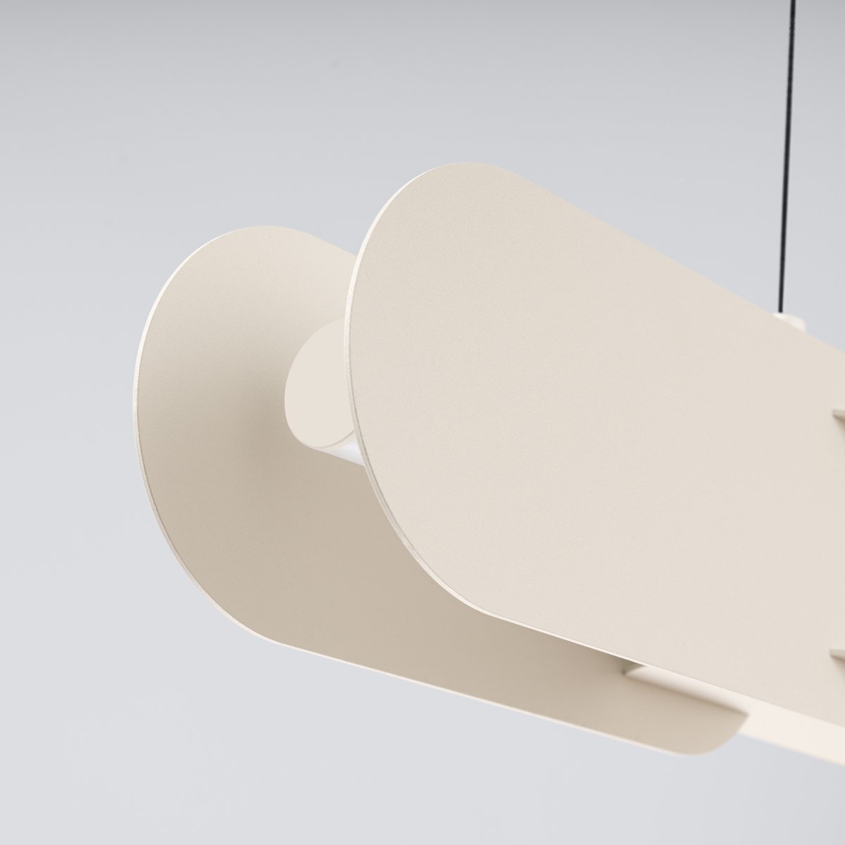 Suspension Acier Beige LED 1 Chain beige, EDEN