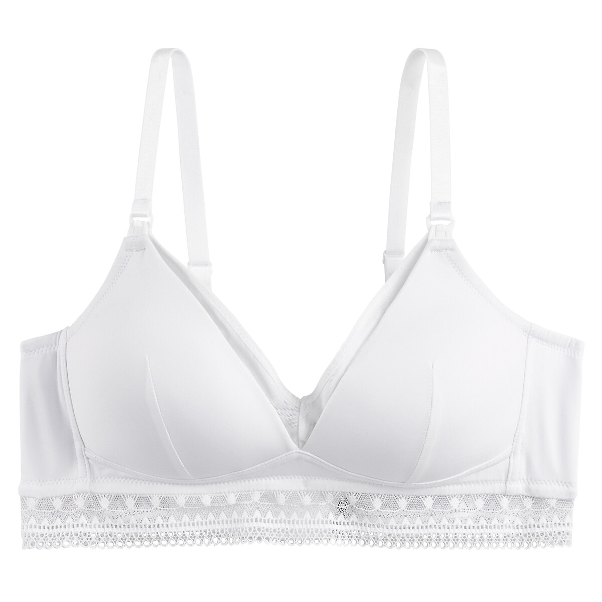Non-Underwired Nursing Bra white, LA REDOUTE COLLECTIONS