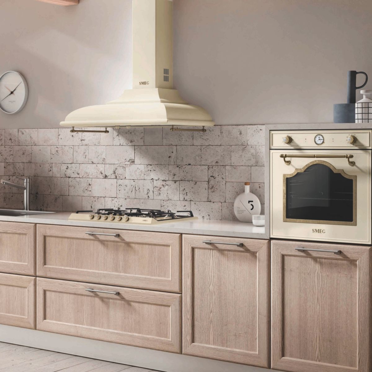 Four Pyro SF67C1PO couleur unique, SMEG
