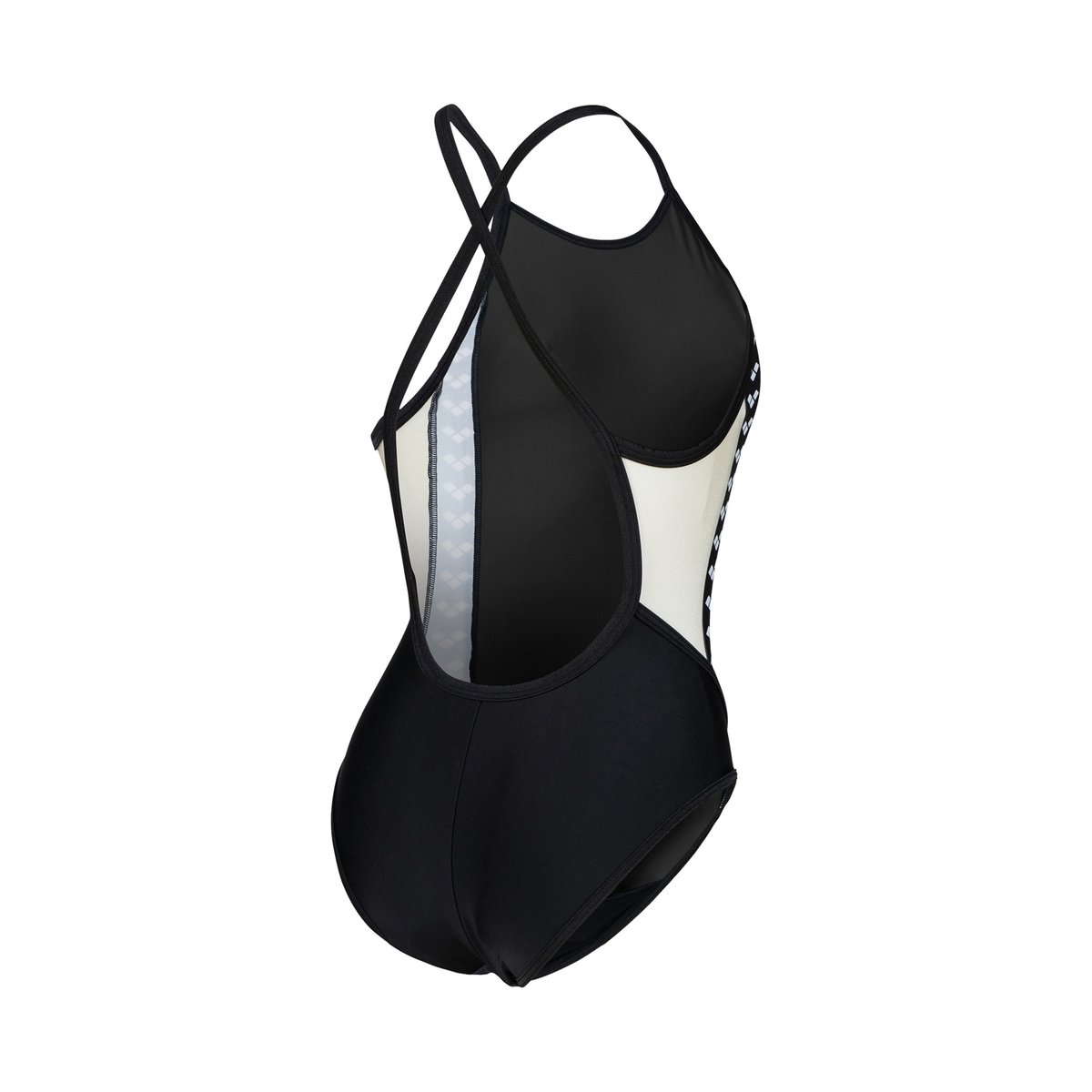 Maillot de bain Icons Sports Swimsuit Fast Back Panel asphalt-black-white-black, ARENA
