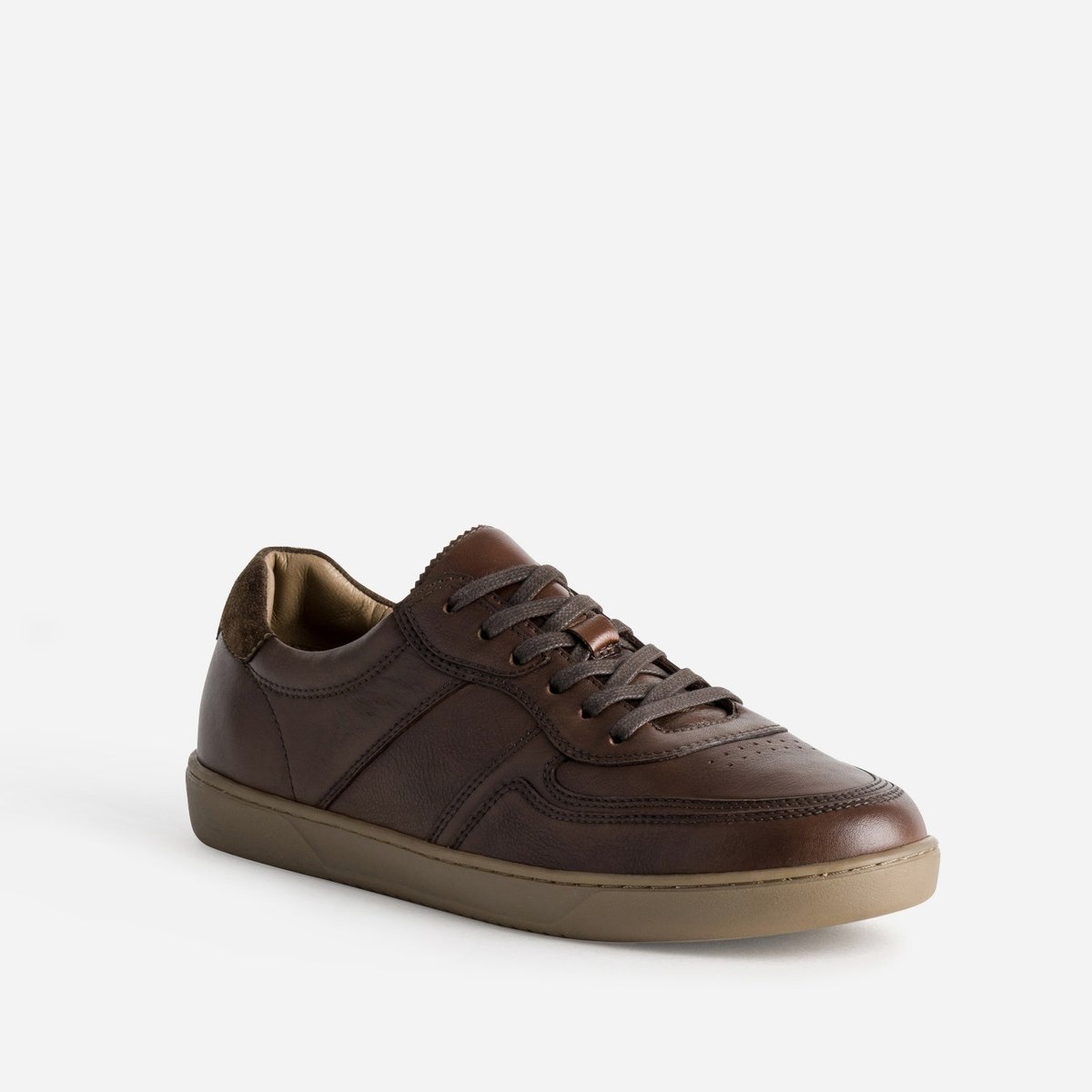 Basket en cuir PARFAIT cognac, ERAM