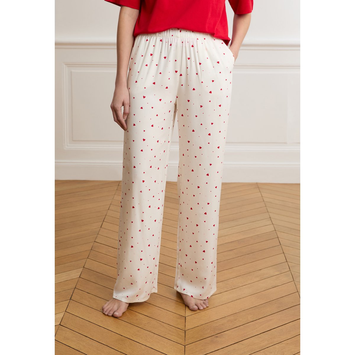 Pantalon de pyjama à motifs cœurs BANDANA multicolor, ETAM