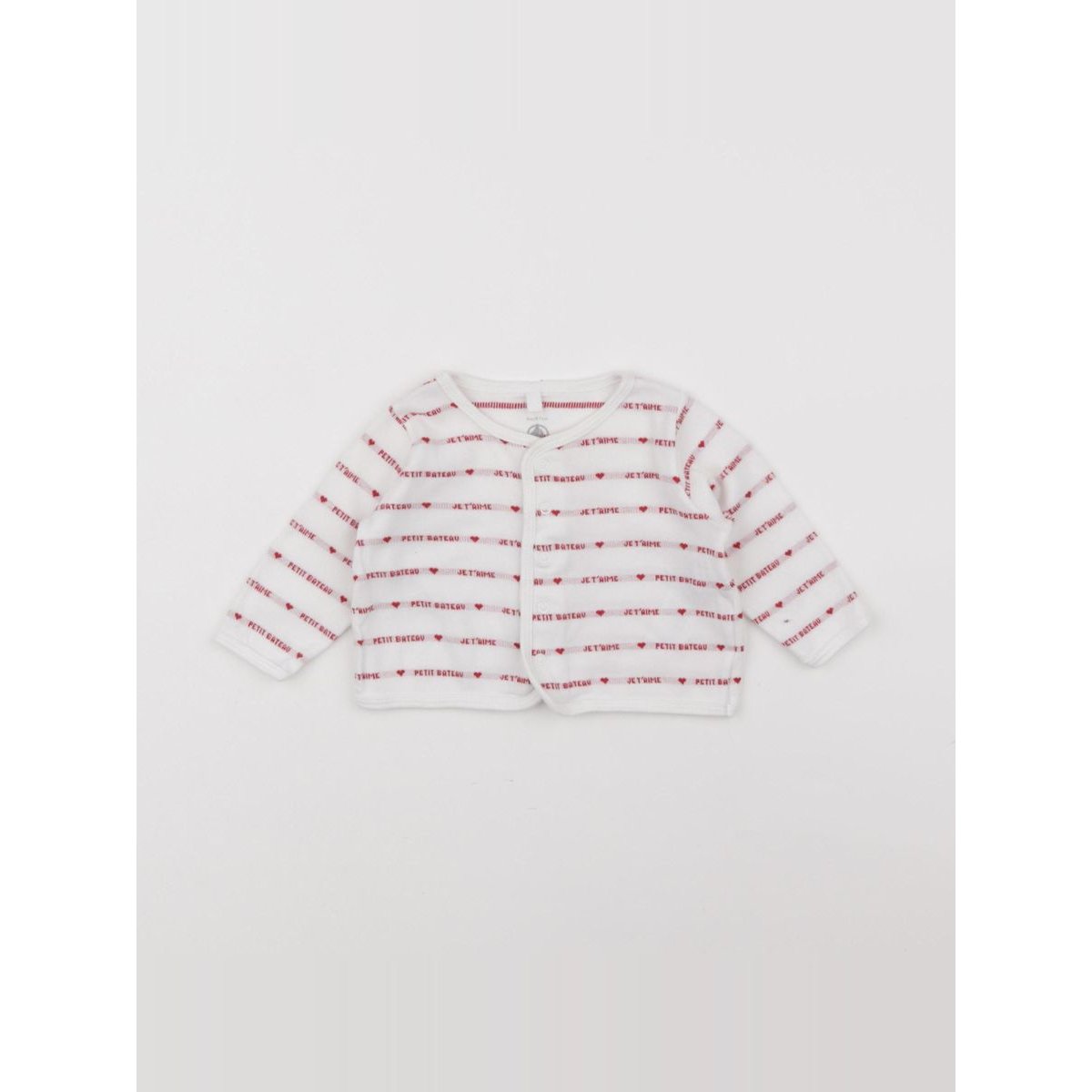Tee-shirt - Bon état blanc, rouge, PETIT BATEAU