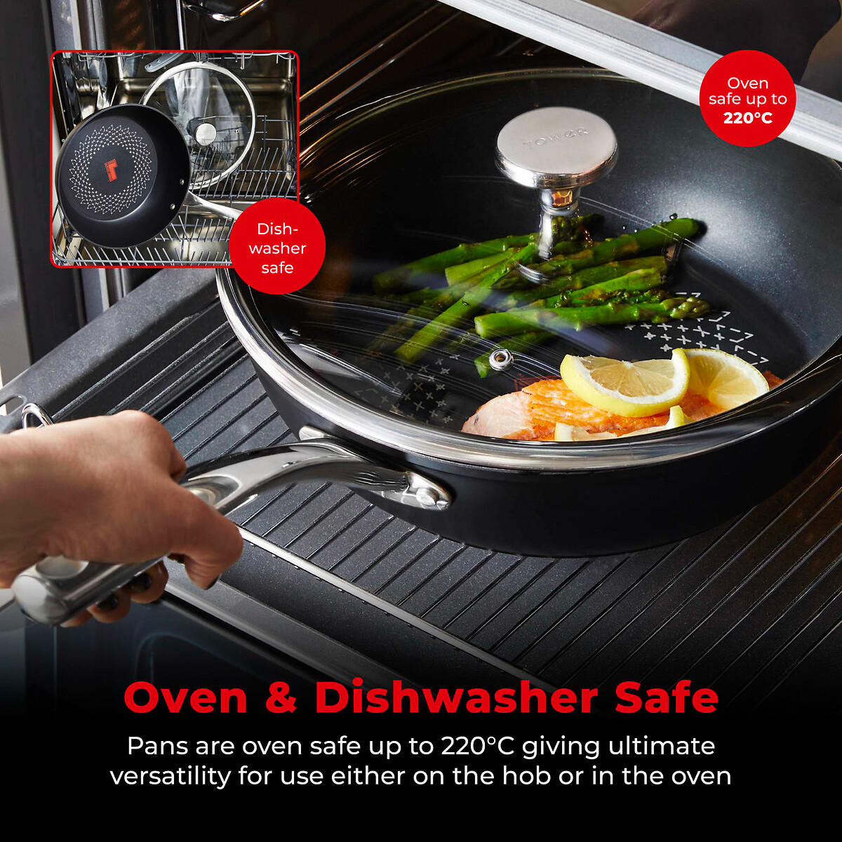 28cm Smart Start Ultra Forged Multi-Pan black, TOWER