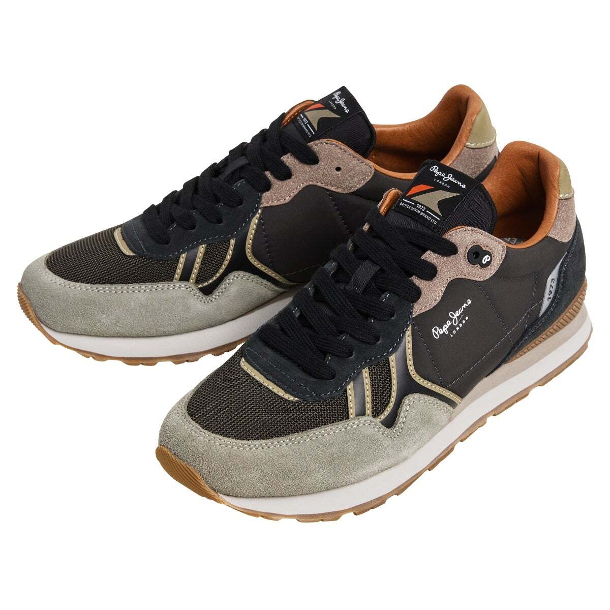 Brit - Baskets De Running Rétro gris, PEPE JEANS