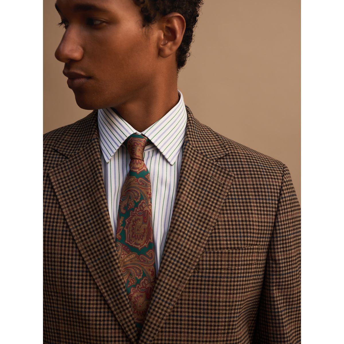 Chemise habillée à rayures avec cravate blanc/bleu/vert, NEXT