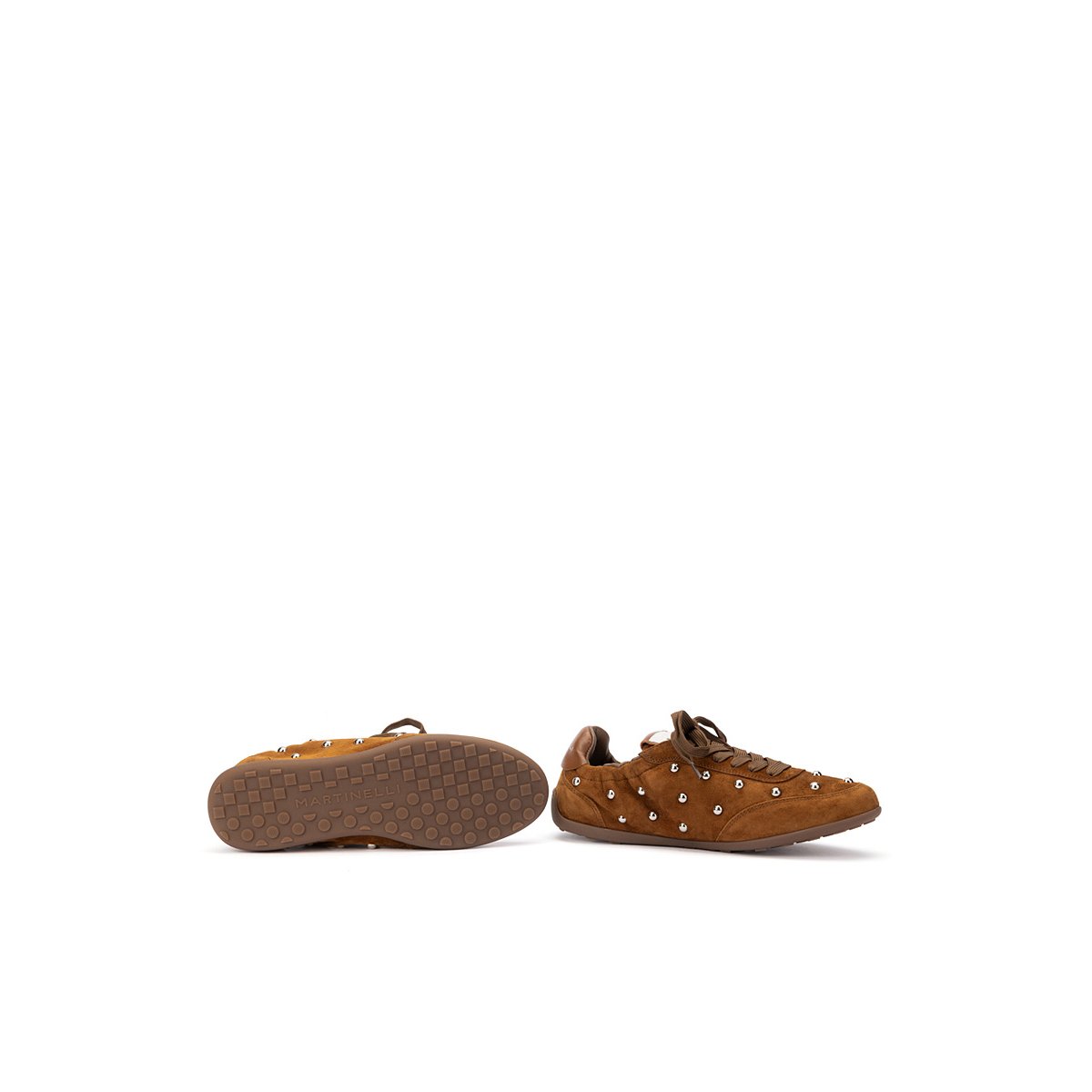 Baskets cuir Bellechase tabaco, MARTINELLI