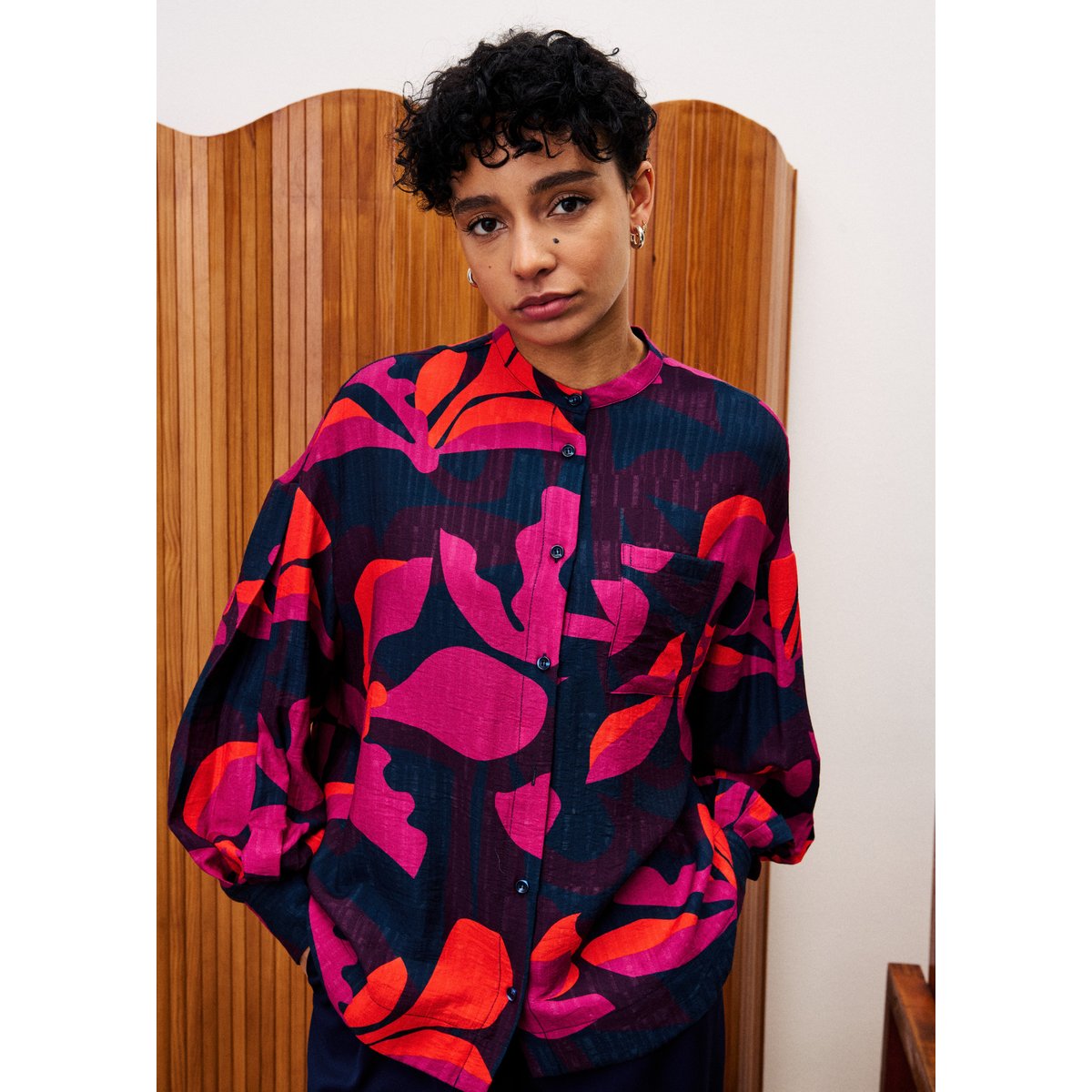 Chemise BELLA geo flowers, FRNCH