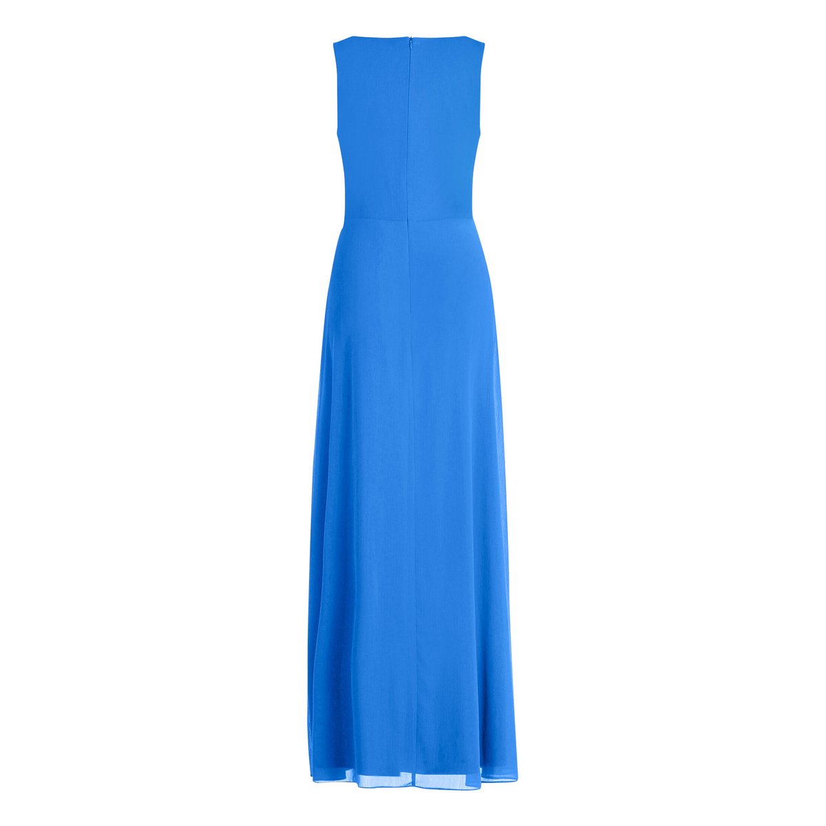 Robe de soirée à volant persian blue, VERA MONT