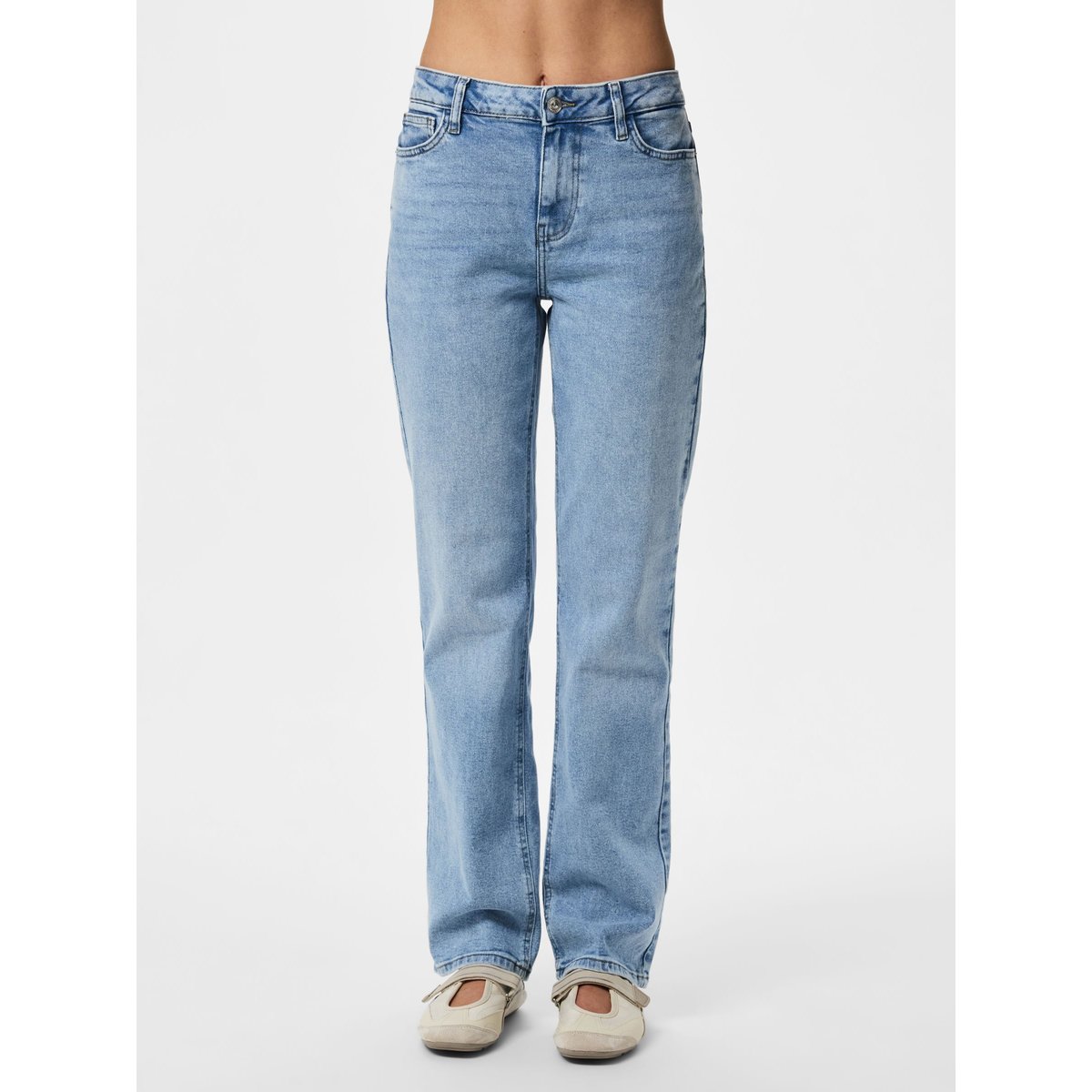 Jean Droit light blue denim, PIECES