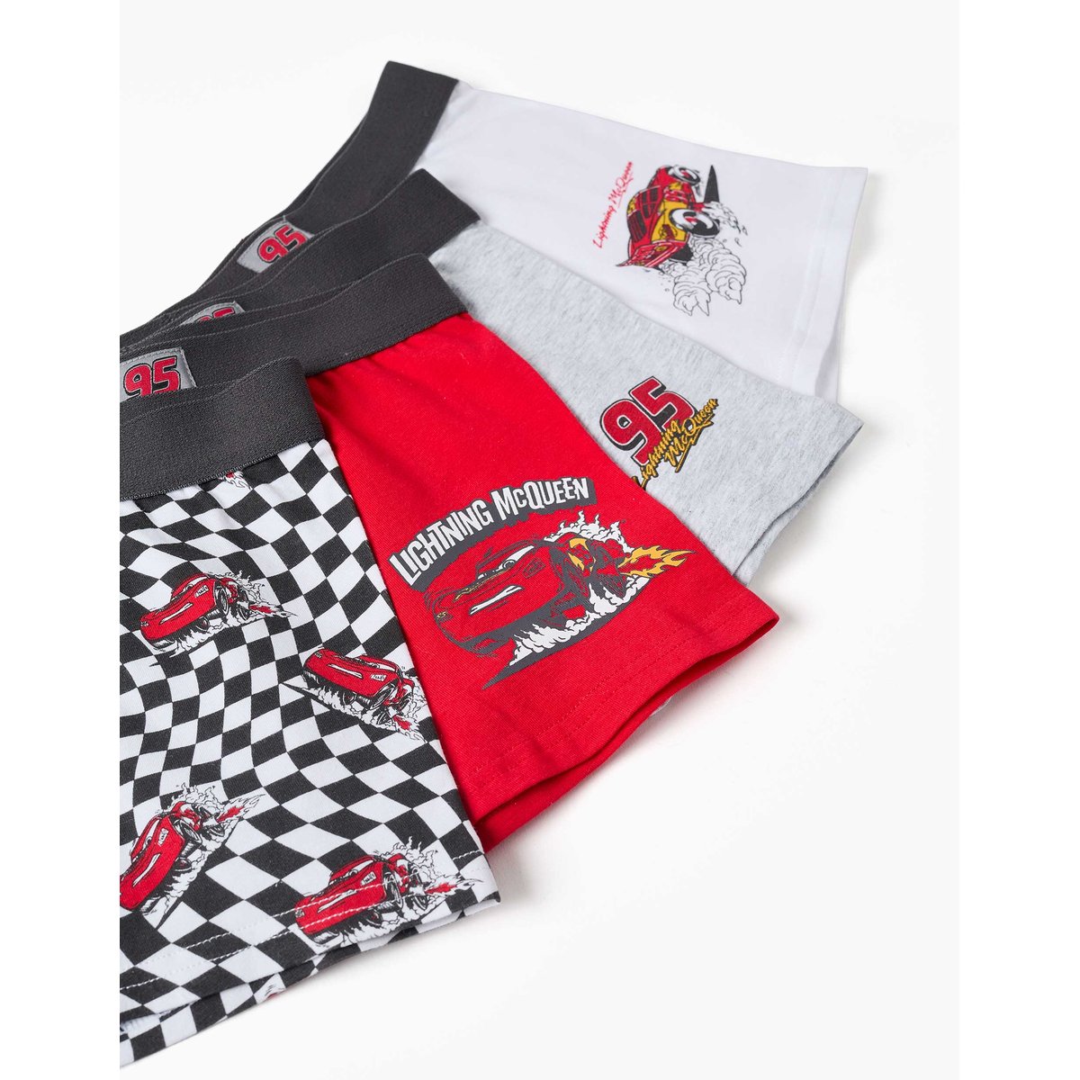 Lot de 4 boxers à imprimés Flash McQueen multicolore, ZIPPY