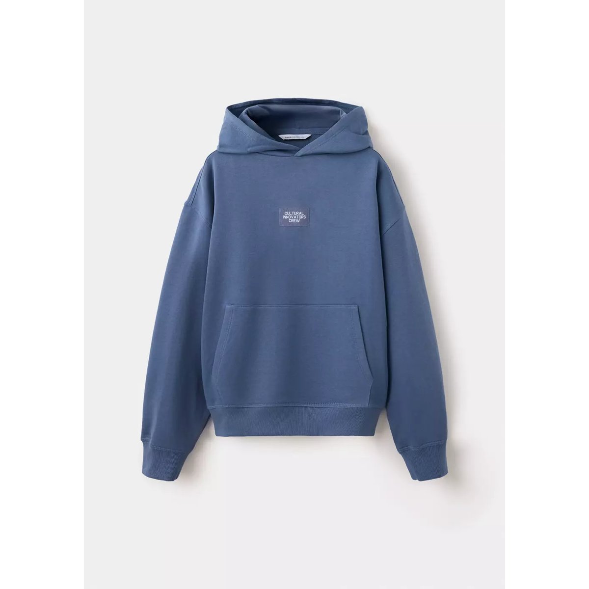 Sweat à capuche effet délavé bleu, MANGO KIDS