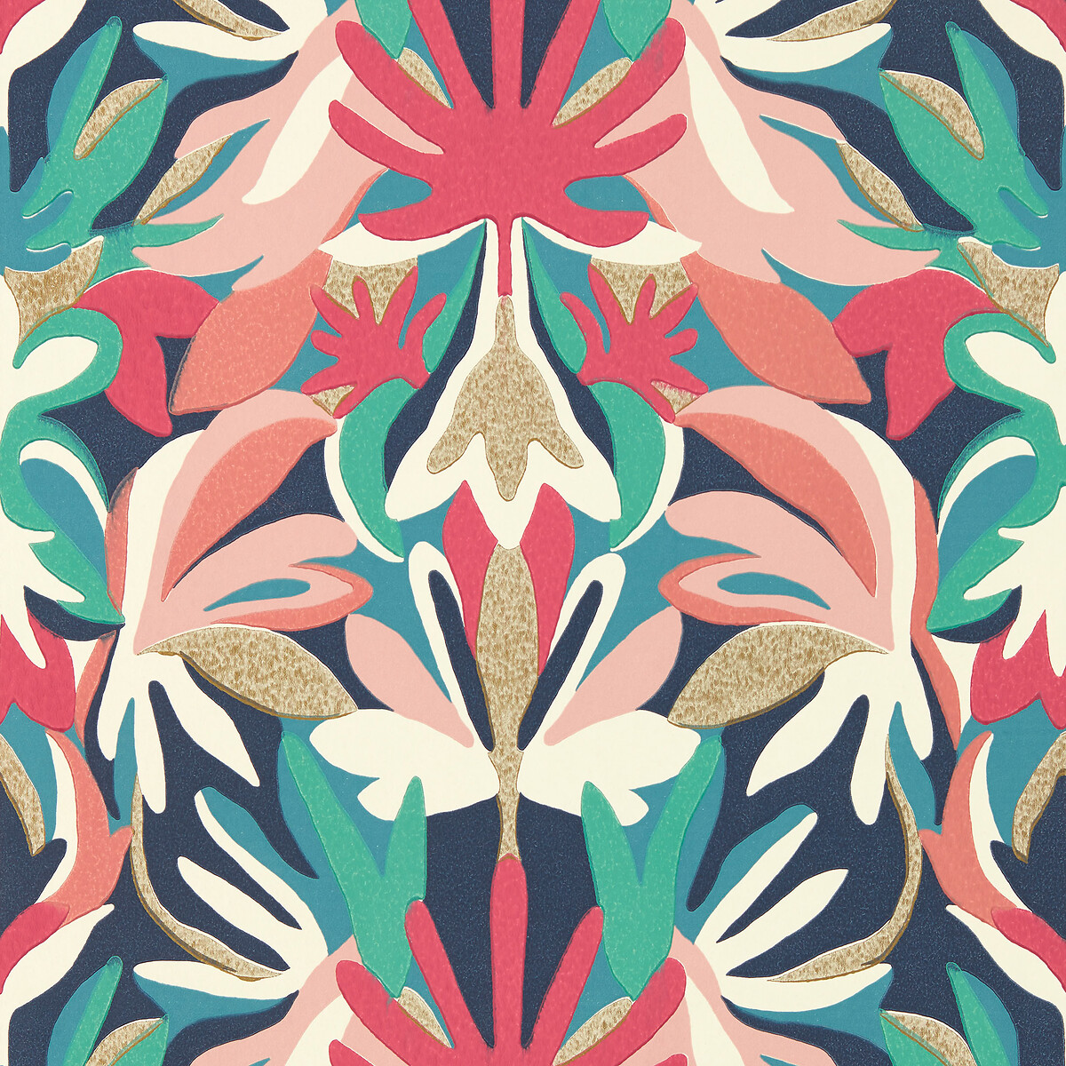 Melora Wallpaper ink blue, HARLEQUIN
