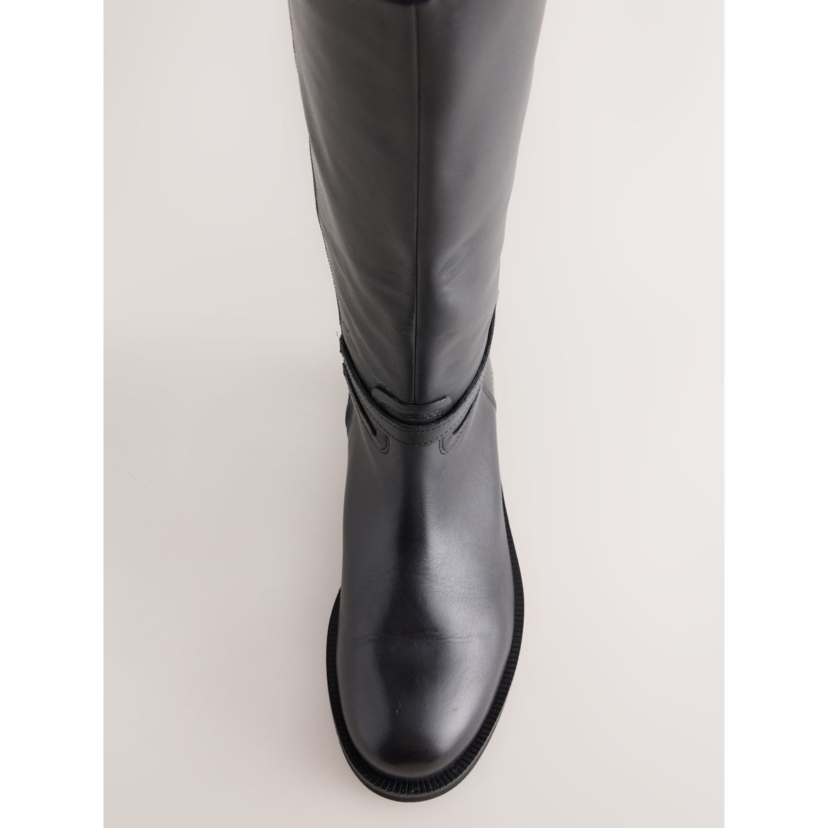 Bottines d’équitation larges en cuir à mors noir, NEXT