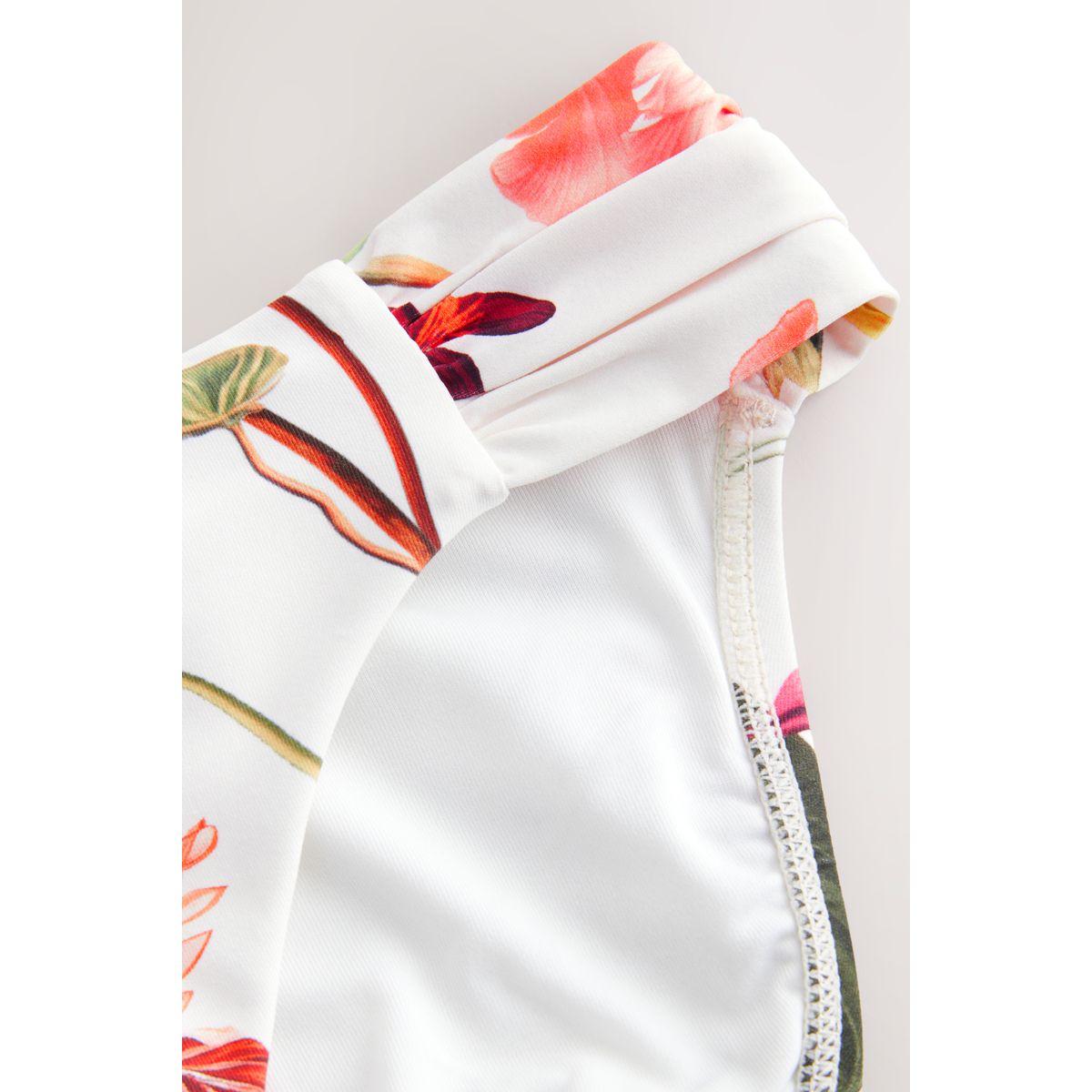 Bas de maillot de bain plage piscine crème  à fleurs, NEXT