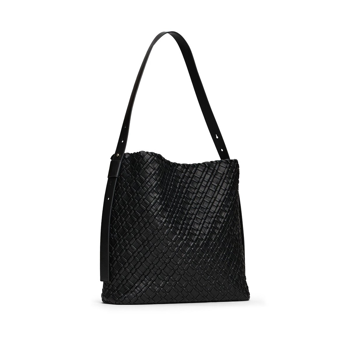 Sac tressé, TH BRAIDED MAXI HOBO noir, TOMMY HILFIGER